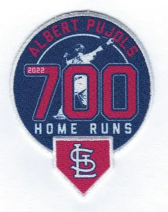 Albert Pujols 700th Home Runs Commemorative Patch St Louis Cardinals (2022) - Image 2