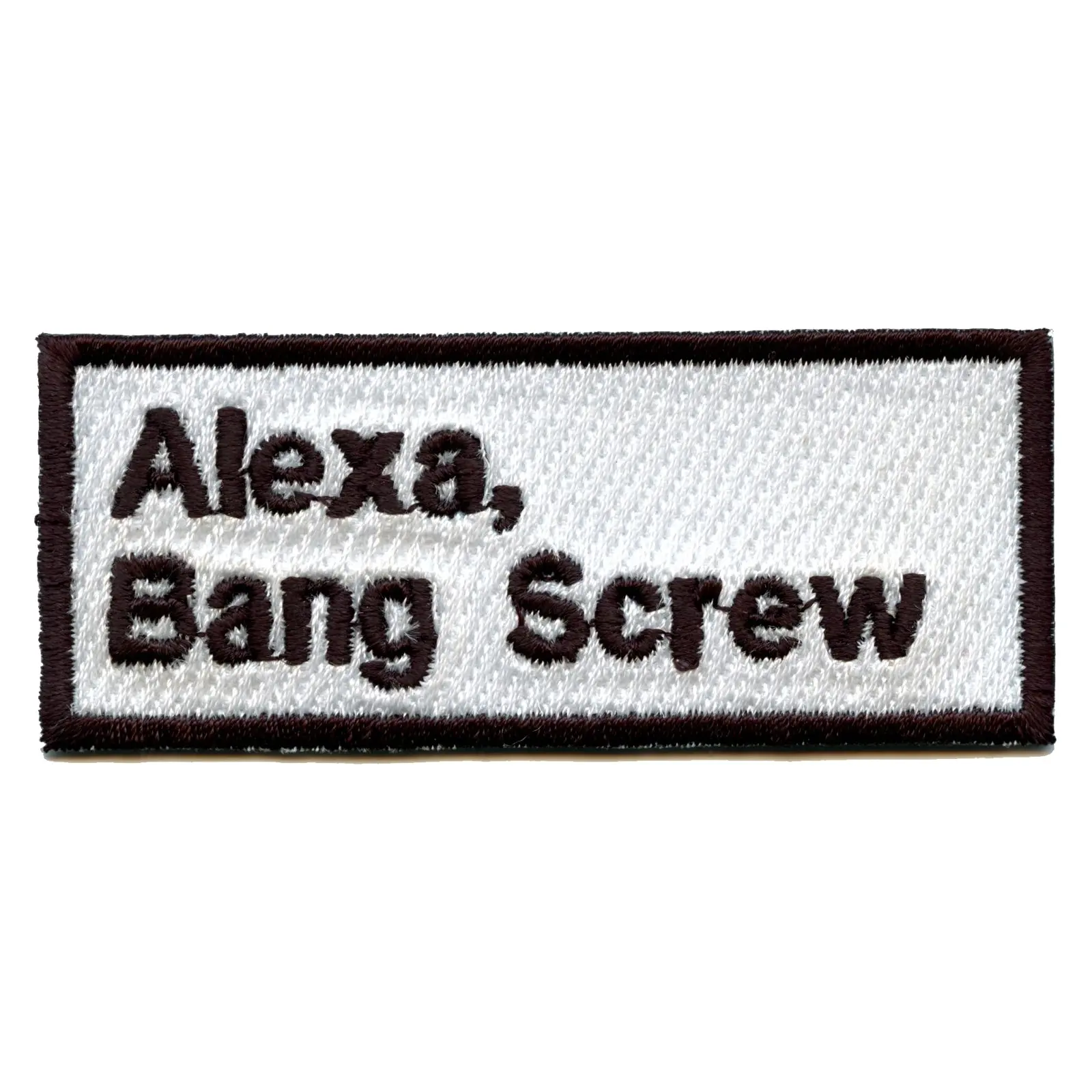 Alexa Bang Screw Embroidered Iron On Patch - Image 2