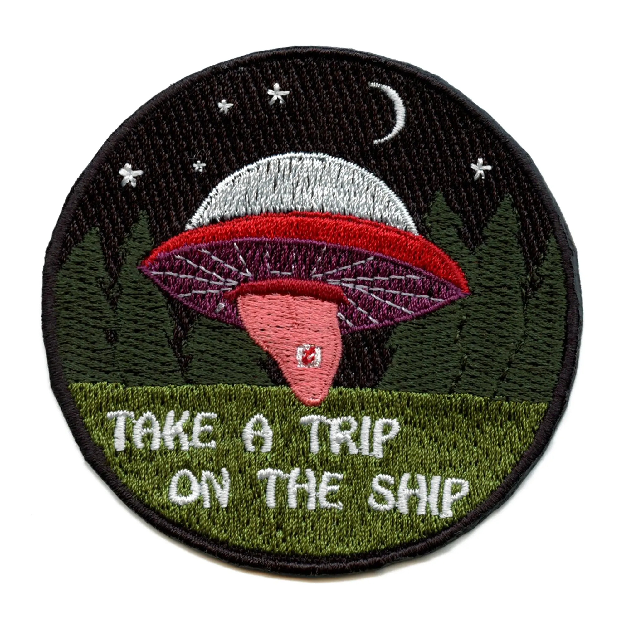 Alien Spaceship On Acid Patch Psychedelics EXCLUSIVE Embroidered Iron On