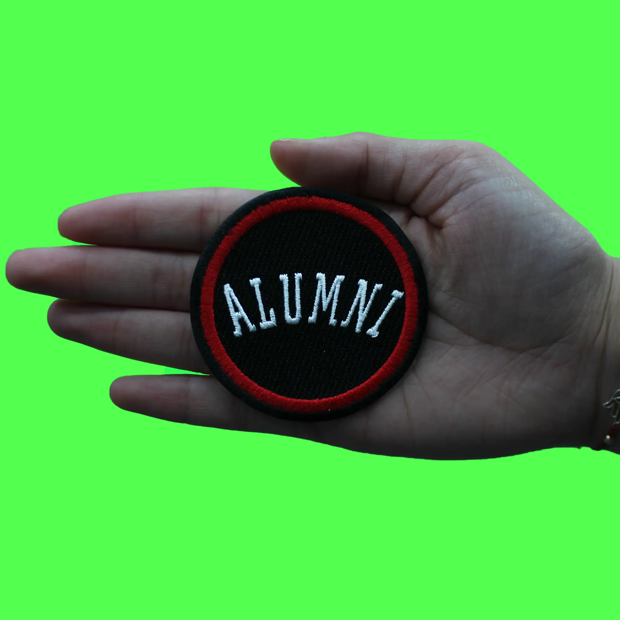 Alumni College Student Patch Lubbock Texas Black Graduate Embroidered Iron On - Image 2