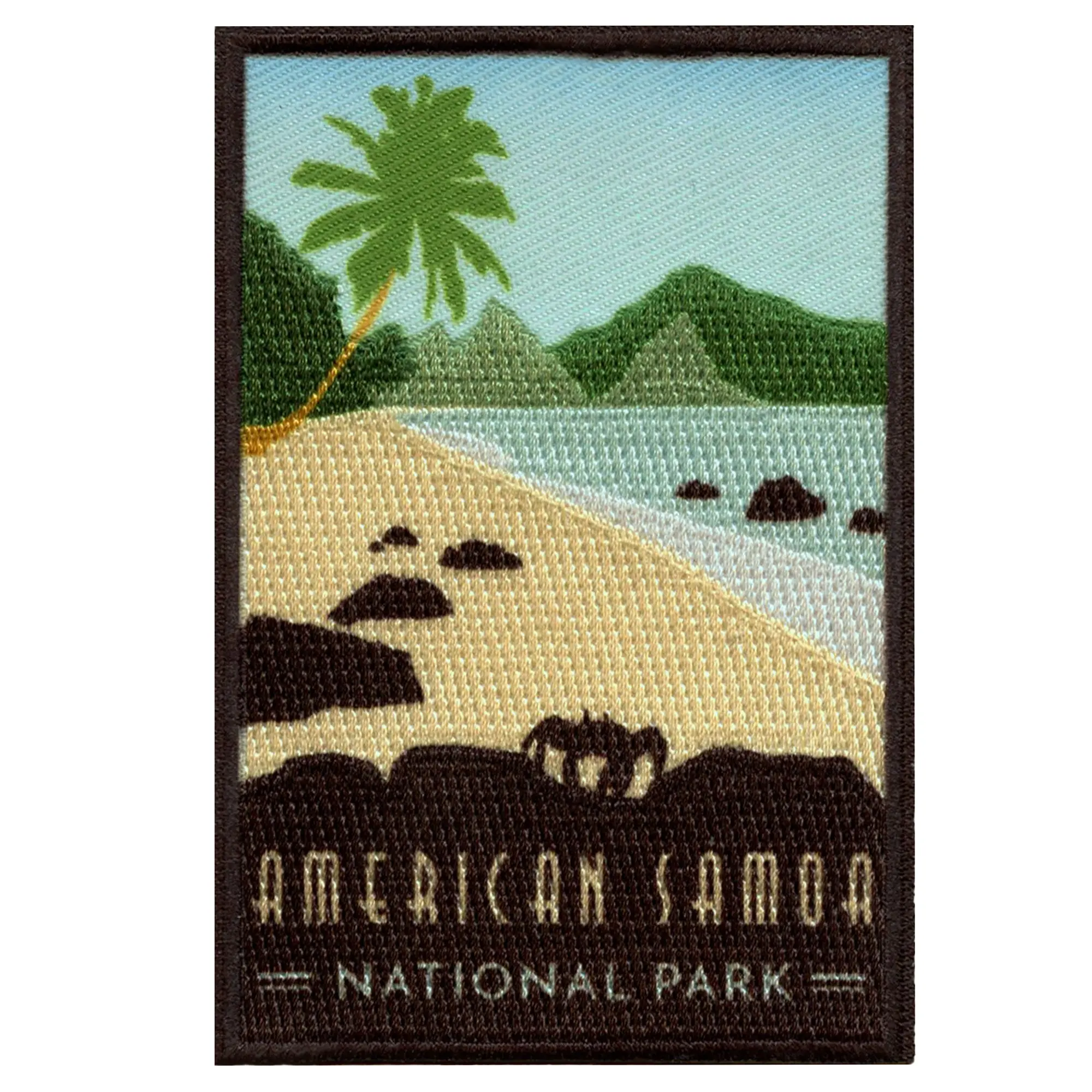 American Samoa National Park Patch Island Travel Ocean Sublimated Iron On