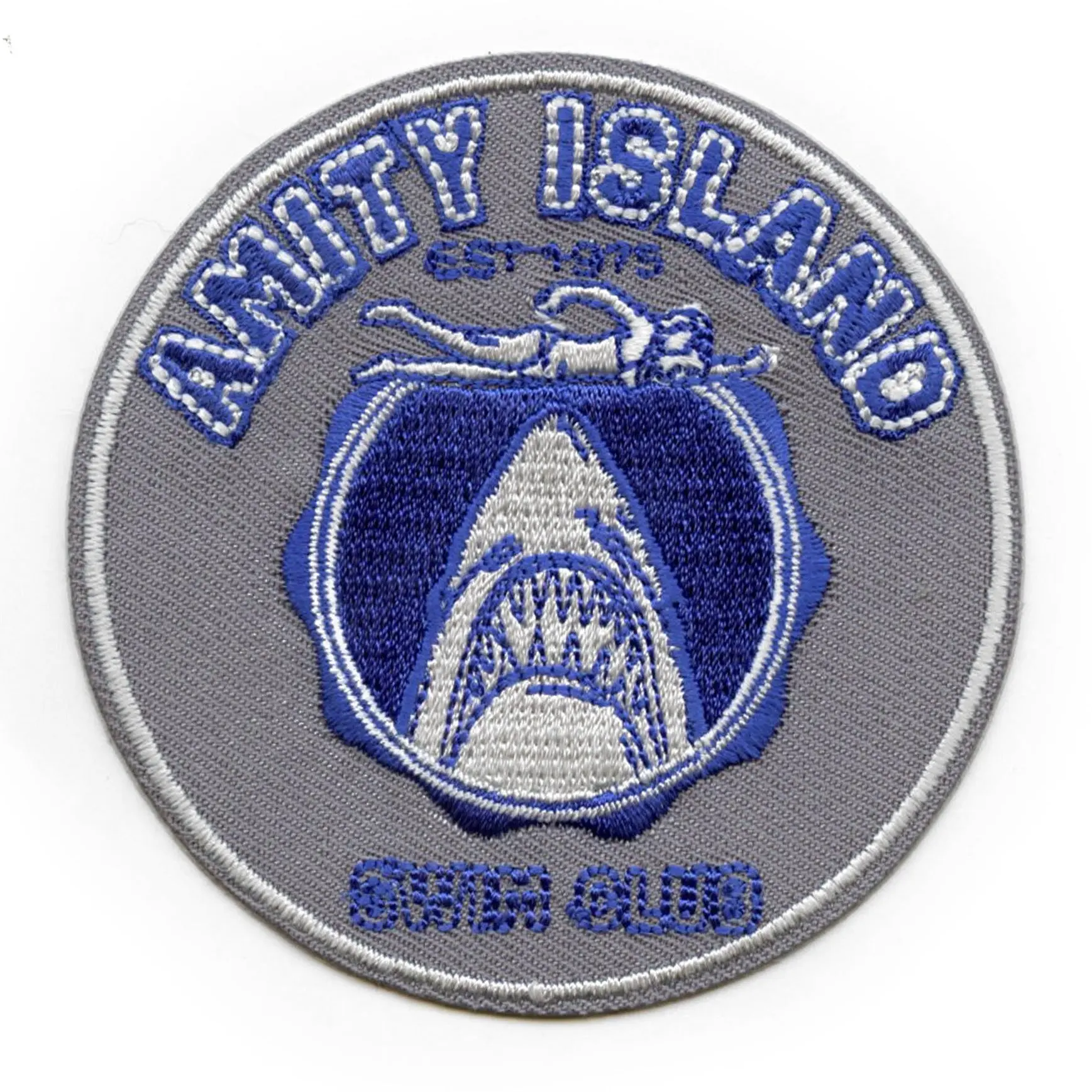 Amity Island Jaws Shark Patch Marine Animals Embroidered Iron On - Image 2