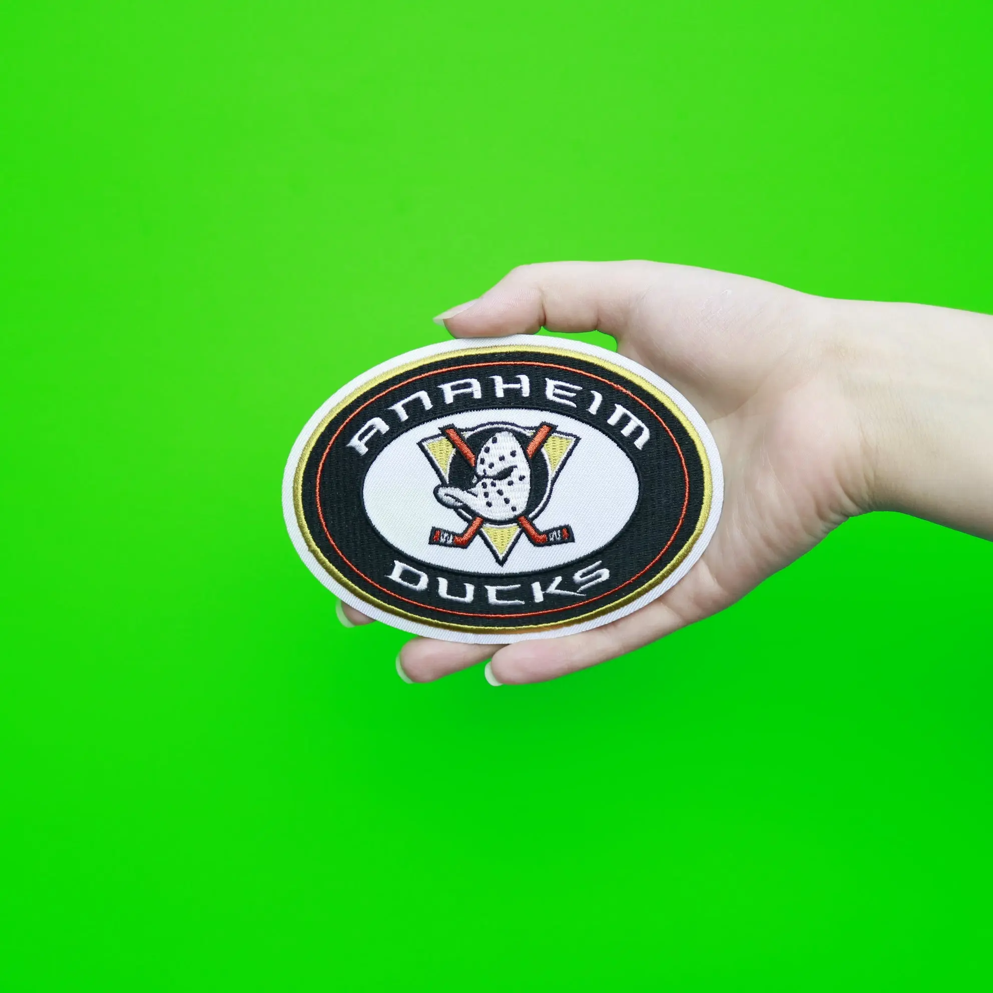 Anaheim Ducks Alternate Oval Patch - Image 2