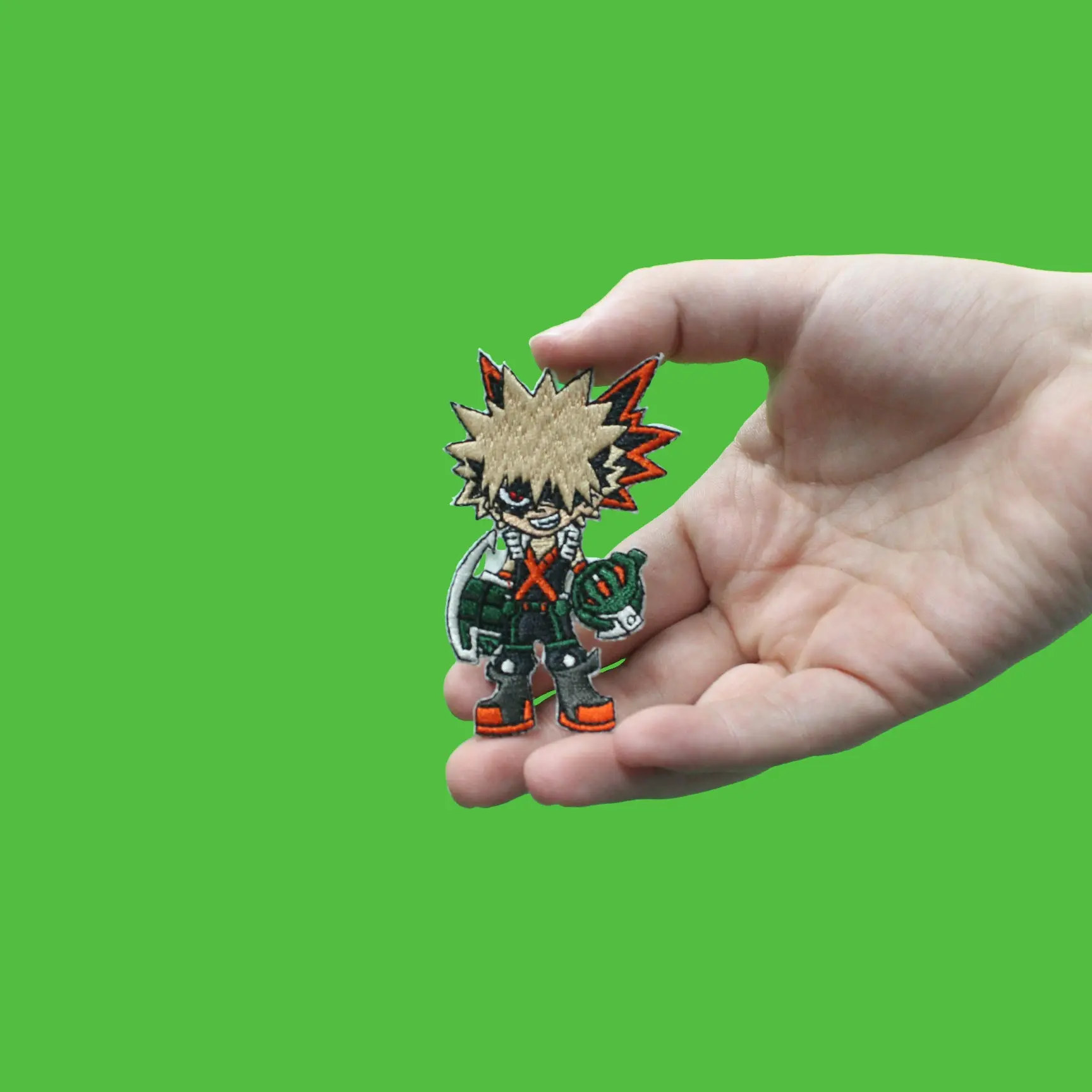 Anime My Hero Academia Chibi Bakugo Embroidered Iron On Patch - Image 2