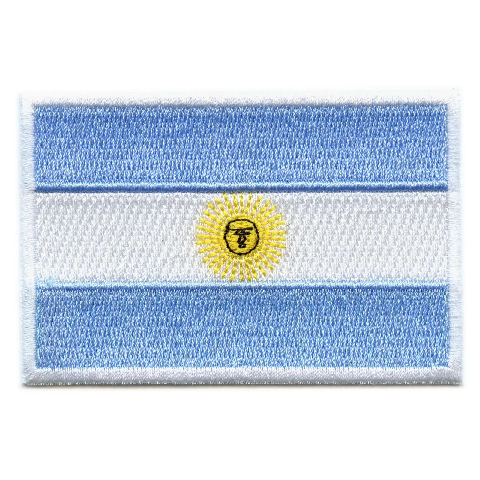 Argentina Country Flag Embroidered Iron On Patch