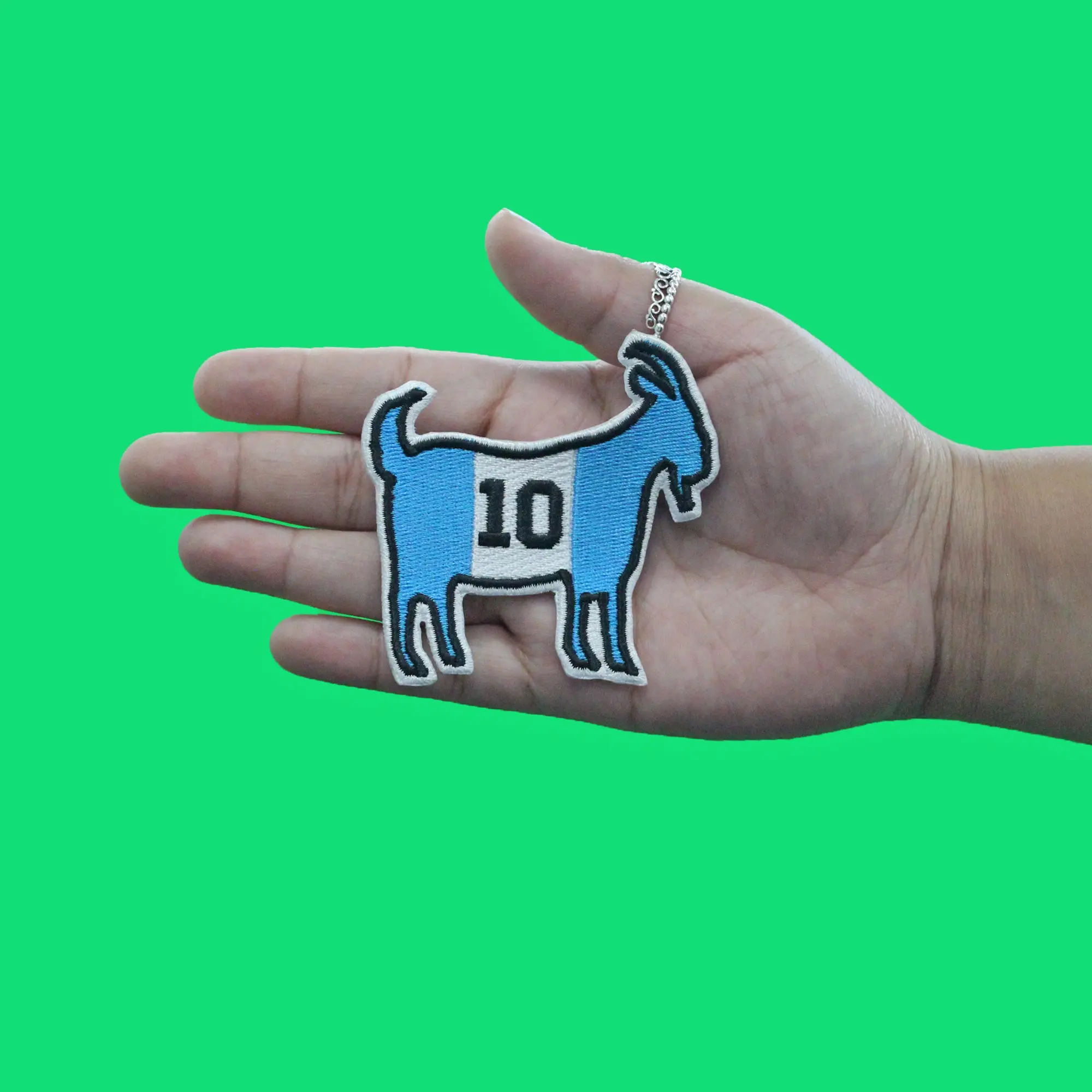 Argentina Goat #10 Patch Soccer Sport Miami Embroidered Iron On - Image 2