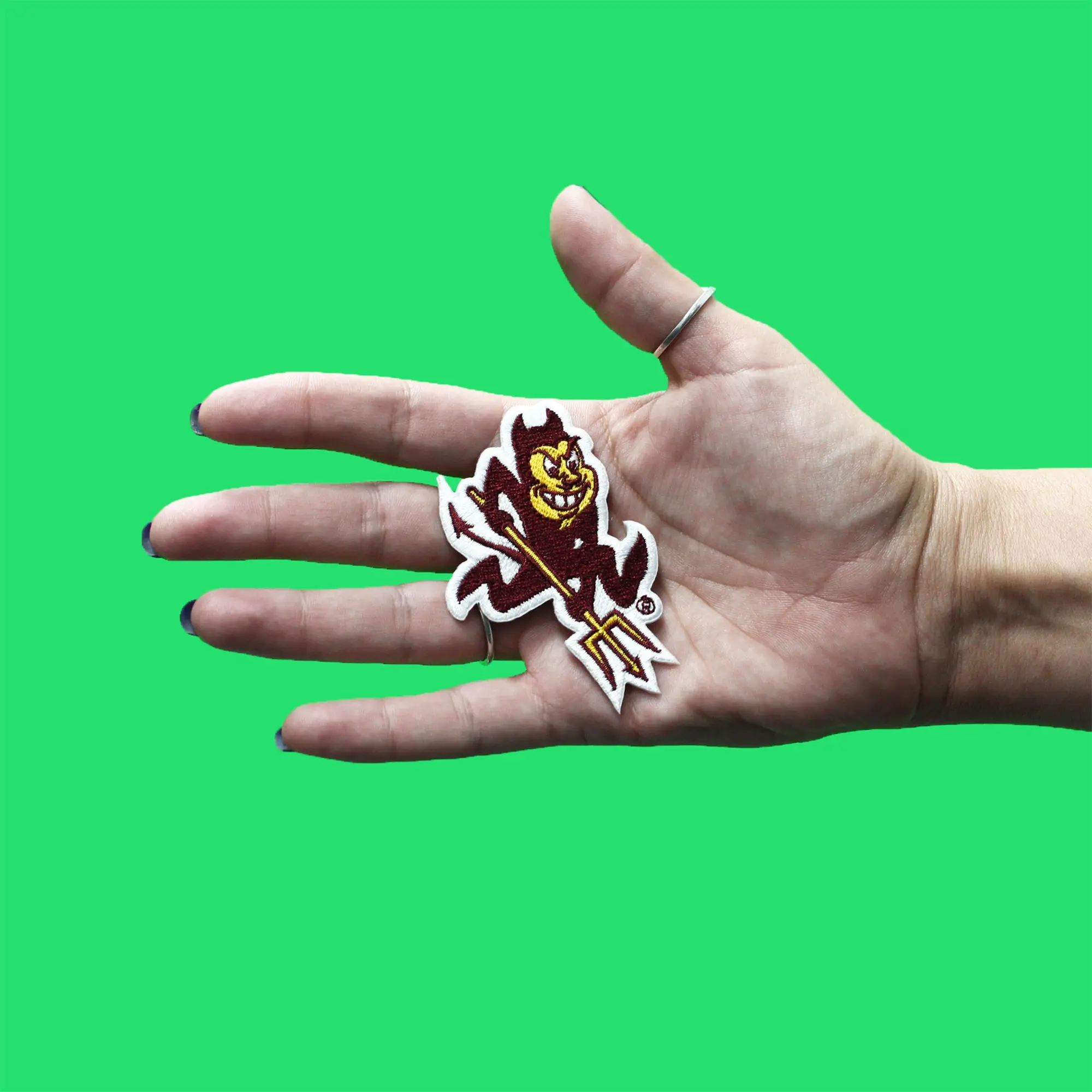 Arizona State Sun Devils Mascot "Sparky" Logo Iron On Patch - Image 2