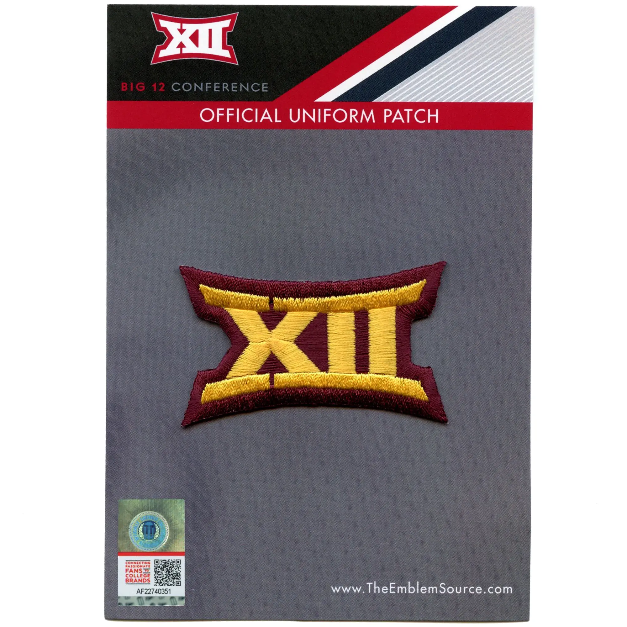 Arizona State University Big 12 XII Conference Jersey Uniform Embroidered Patch Iron On - Image 2