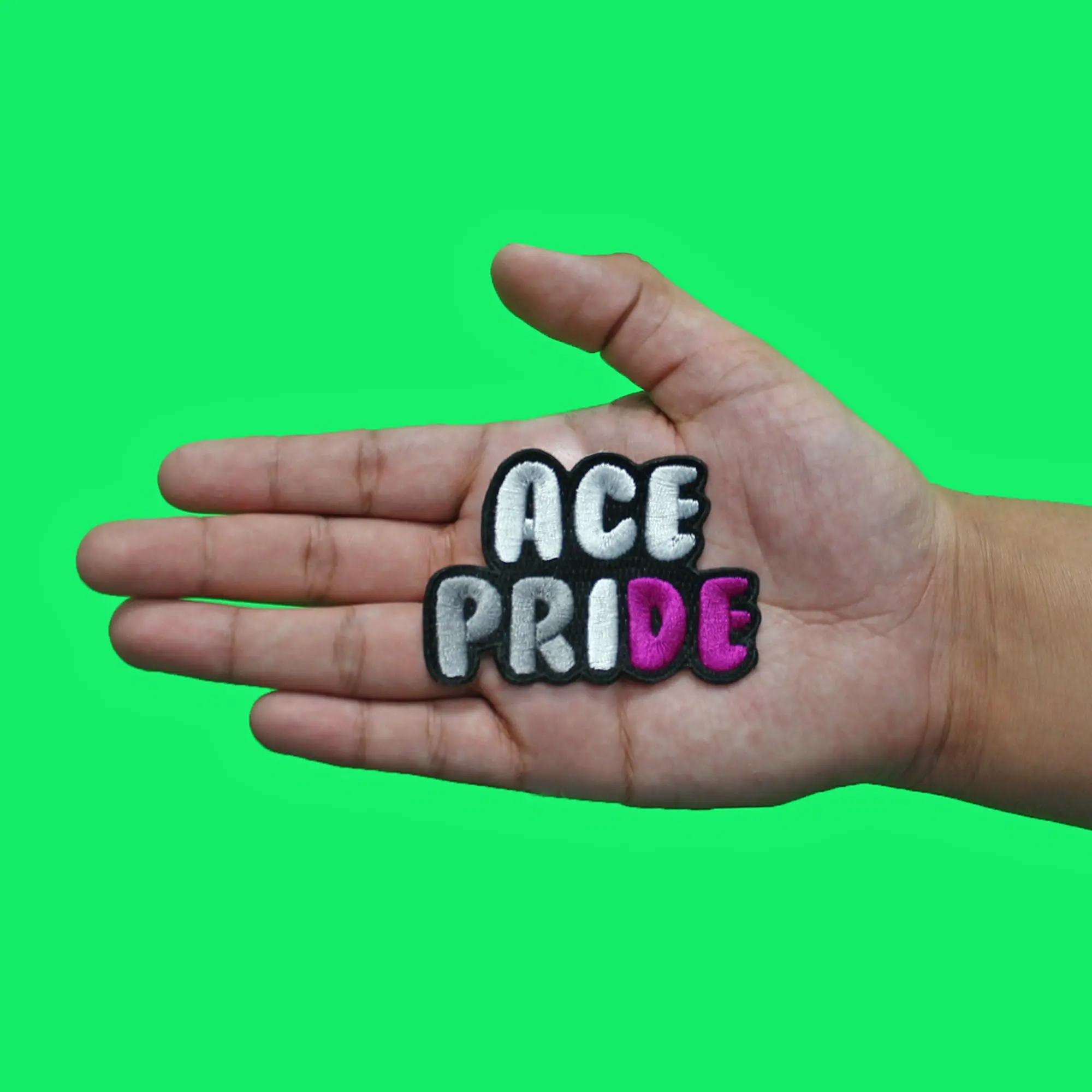 Asexual Pride Colors Patch Aromantic LGBTQ+ Ace Embroidered Iron On - Image 2