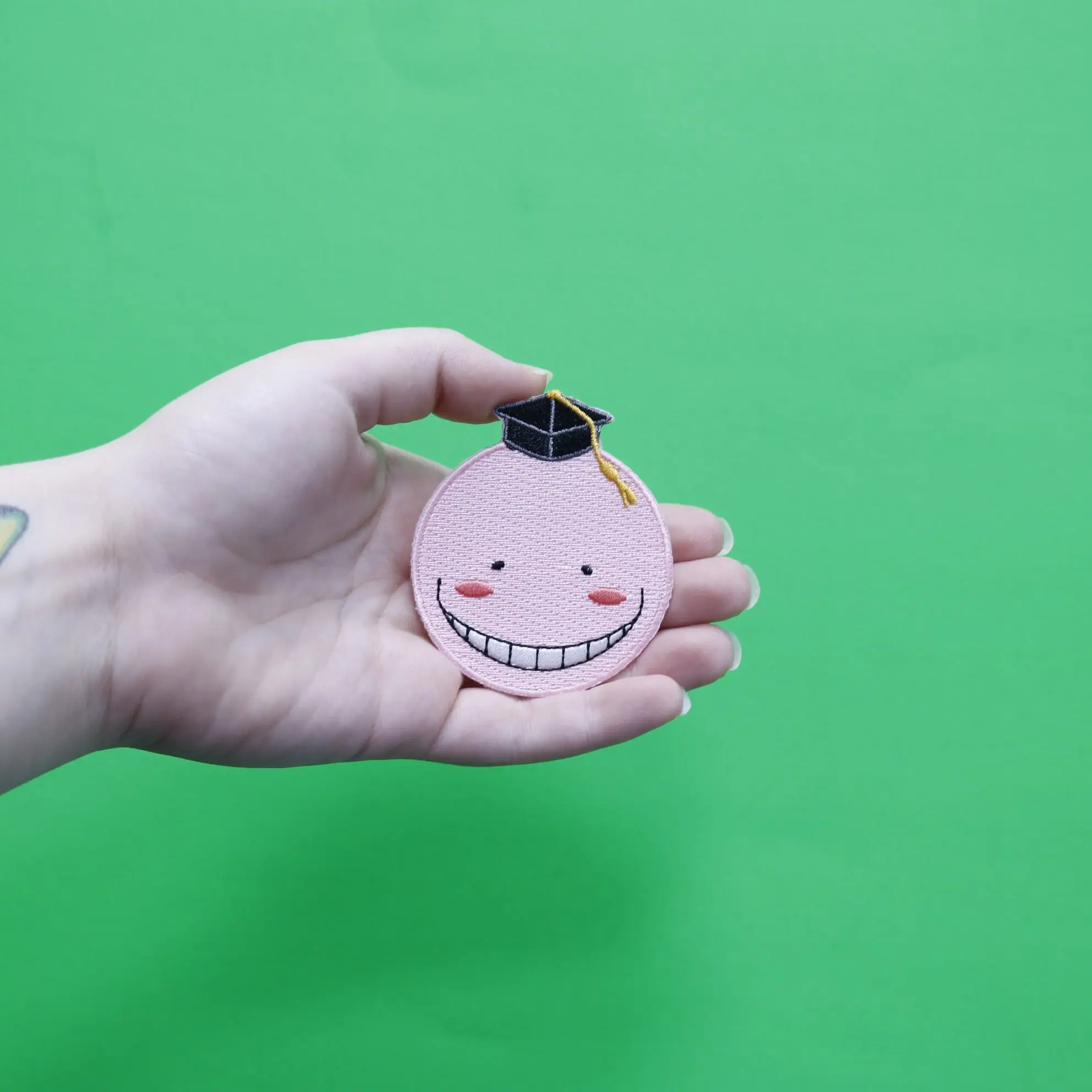 Anime Assassination Classroom: Relaxed Koro-Sensei Embroidered Patch - Image 2
