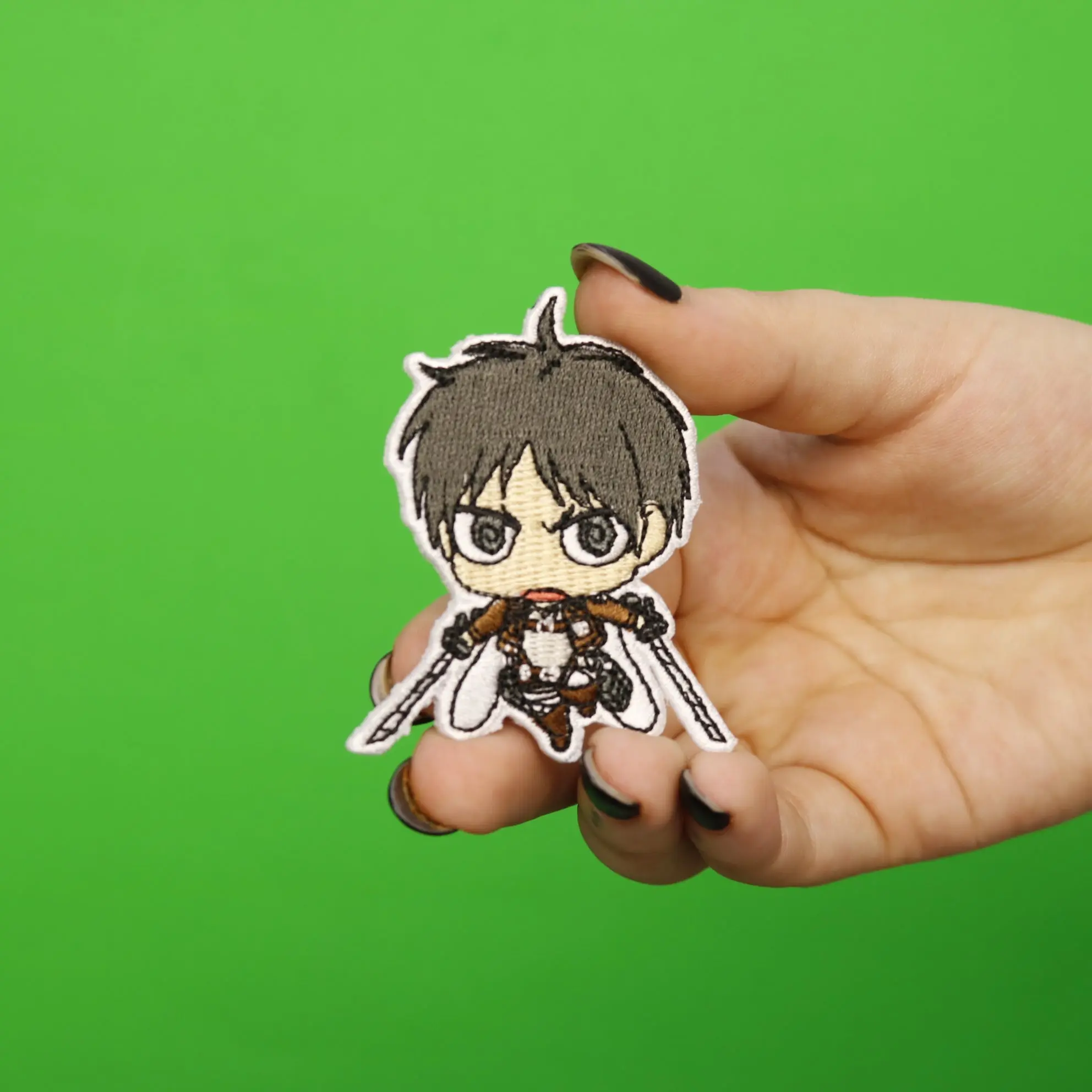 Attack On Titan Anime Eren Embroidered Iron On Patch - Image 2