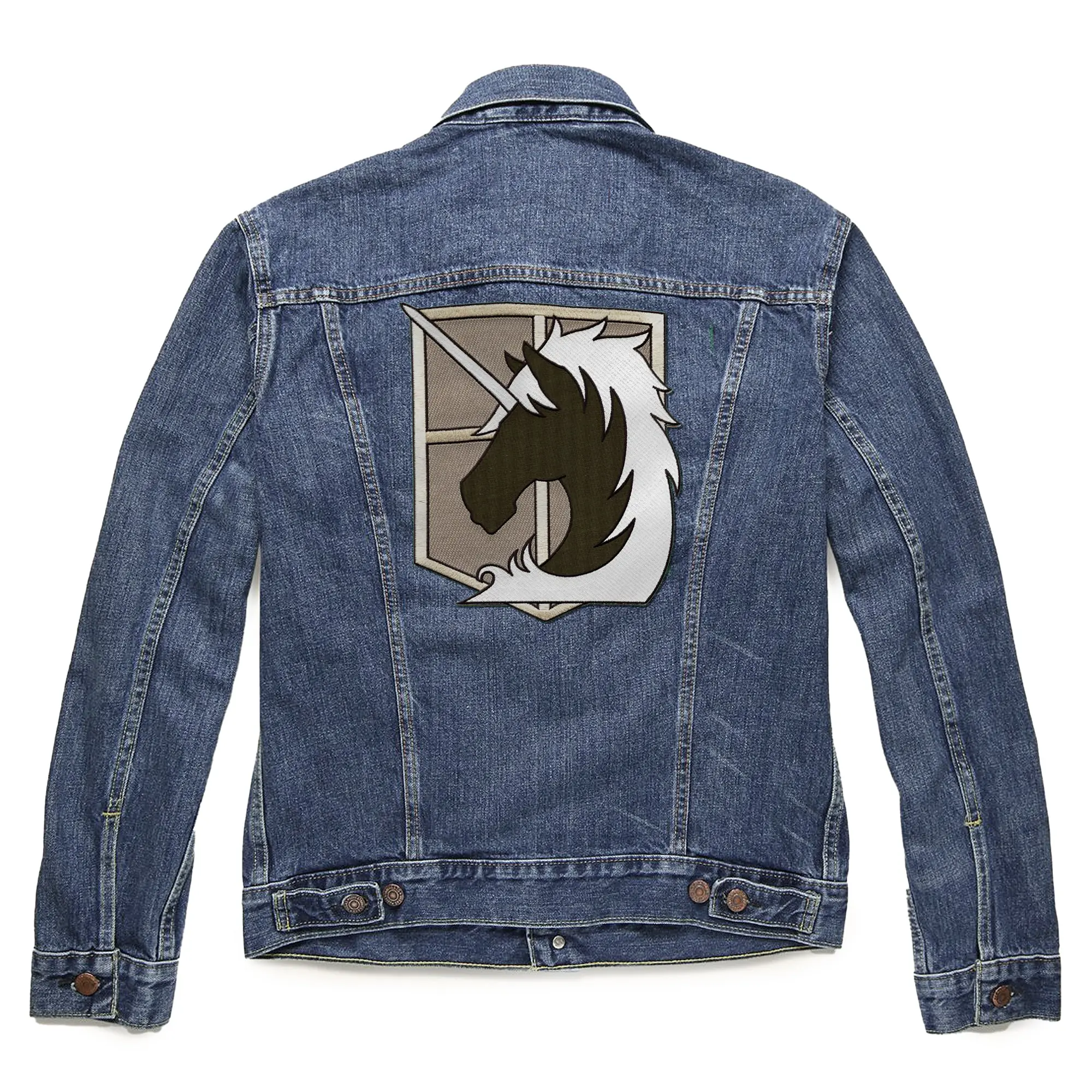 Attack On Titan Military Police Back Patch Shield Large Embroidered Iron - Image 3