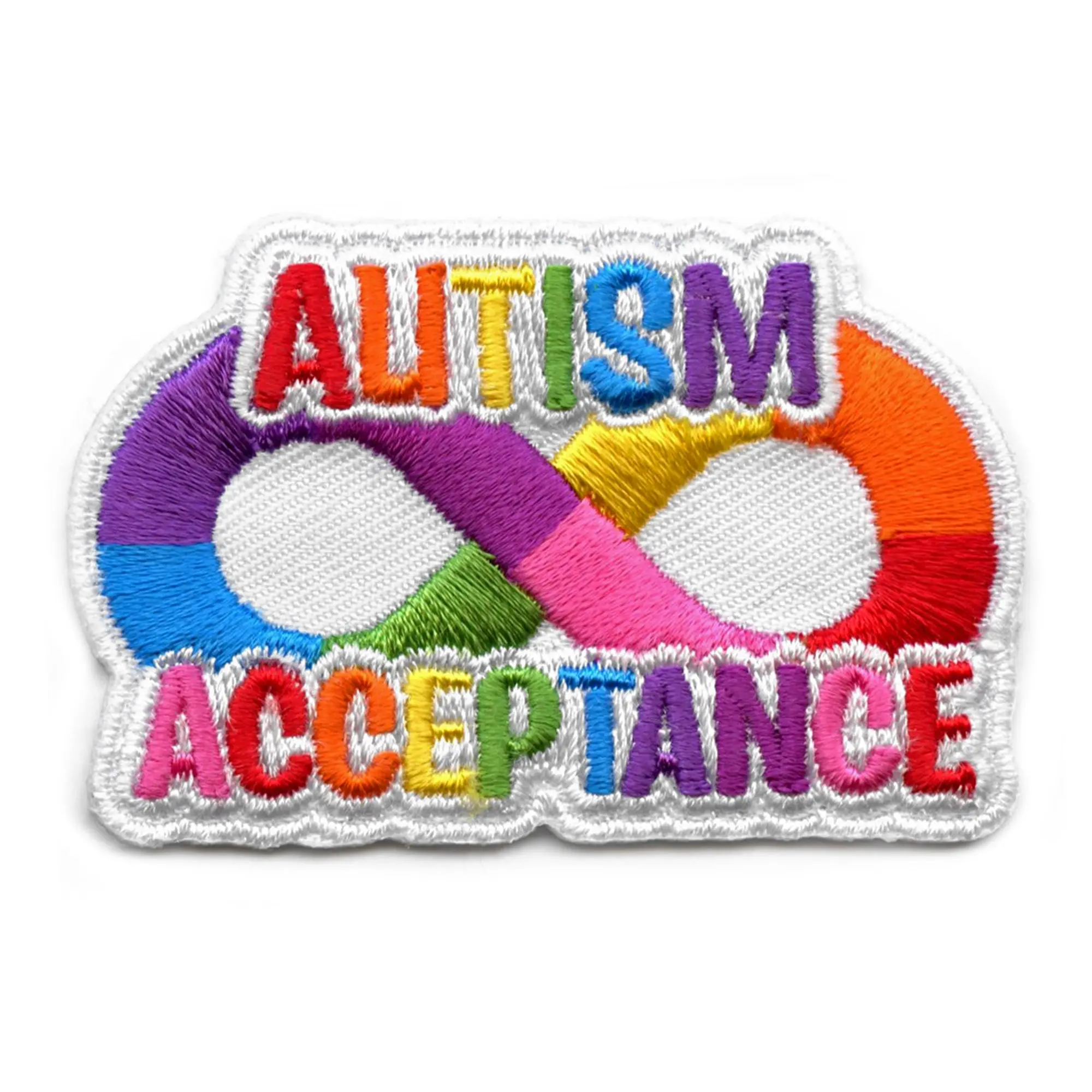 Autism Acceptance Patch Neurodiversity Embroidered Iron On
