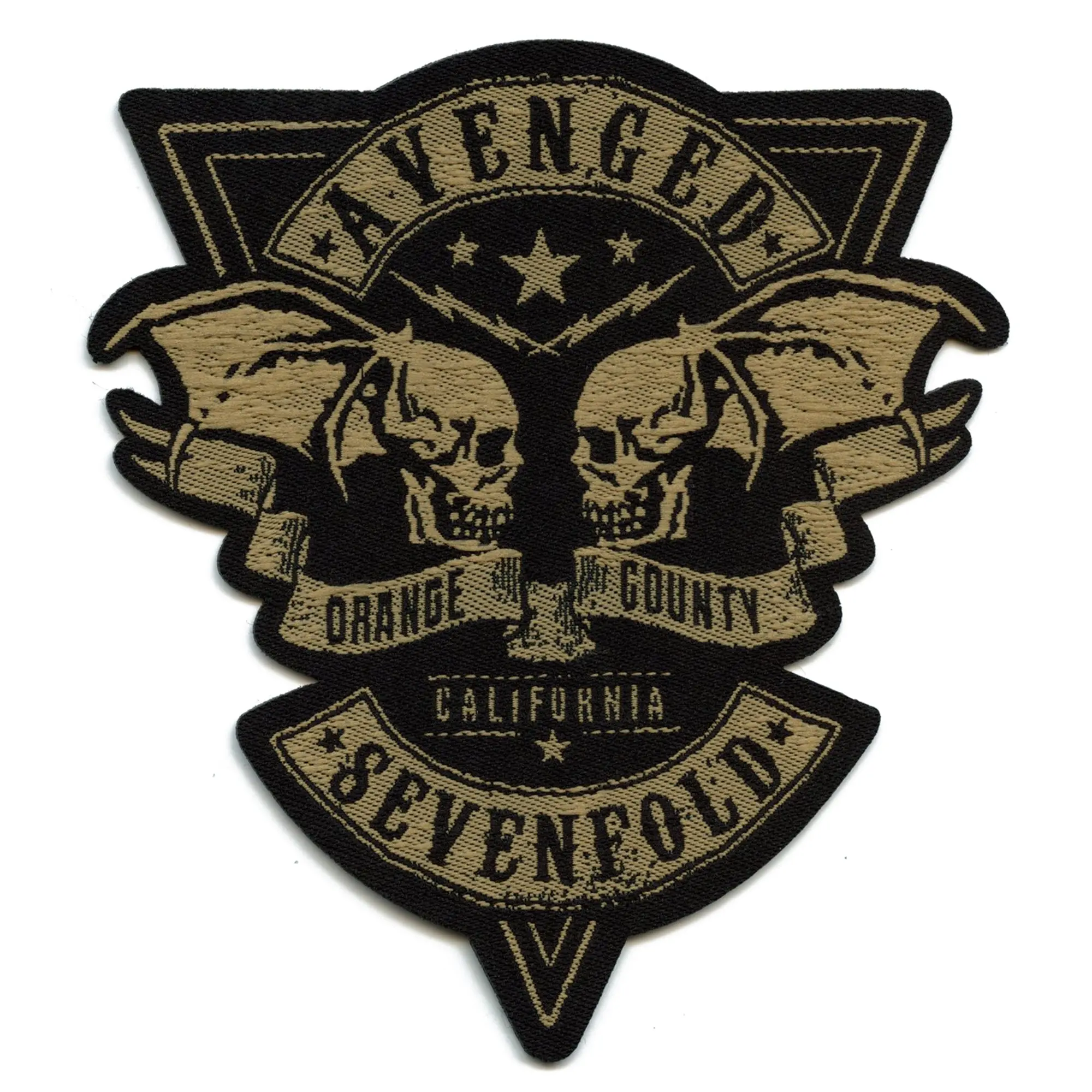 Avenged Sevenfold Orange County Patch Metal Band Skull Woven Sew On