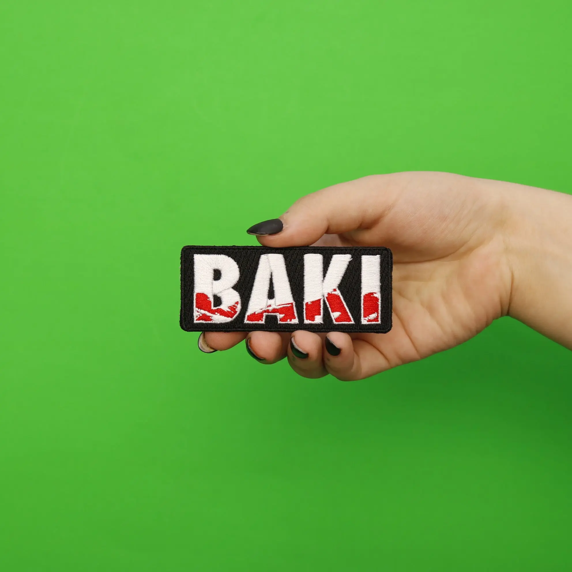 Baki Anime Logo Box Embroidered Iron On Patch - Image 2