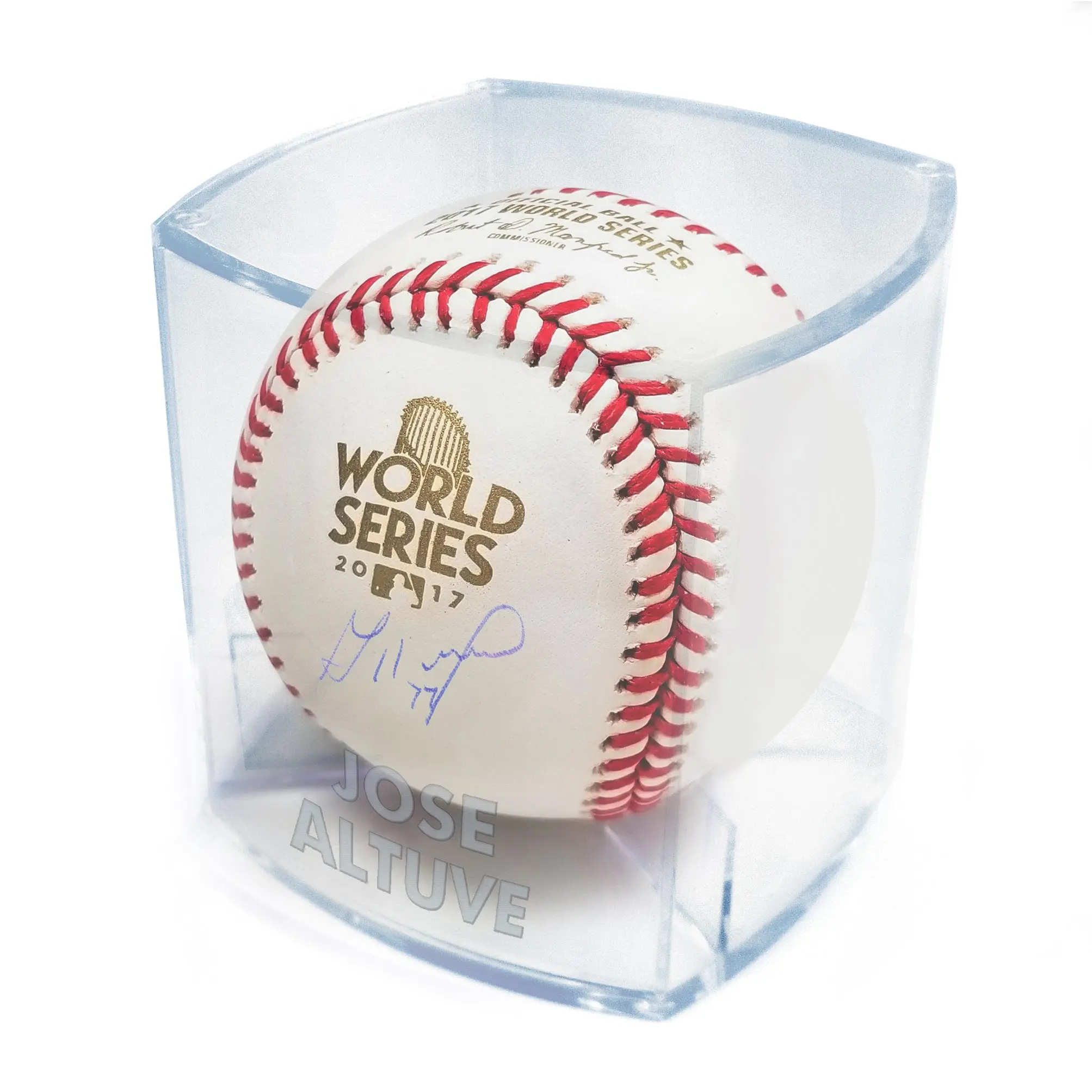 Baseball Case With Engraved Houston Player's Name - UV Protected - Image 2