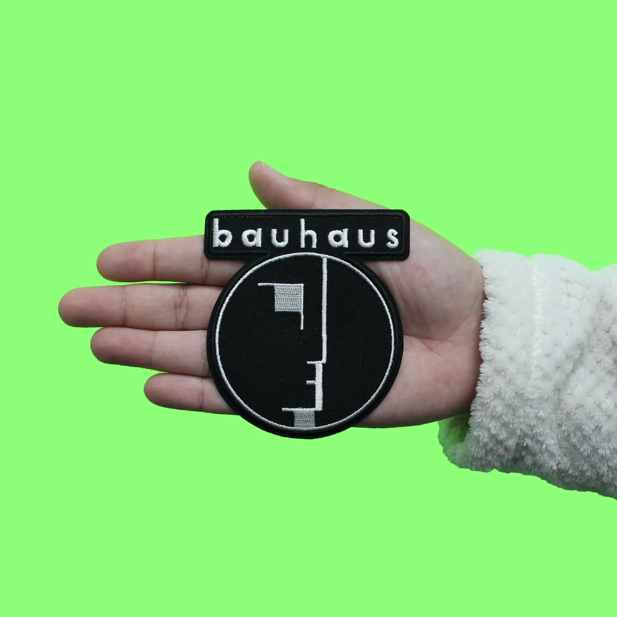 Bauhaus Rock Band Patch German Artistic Movement Embroidered Iron On - Image 2