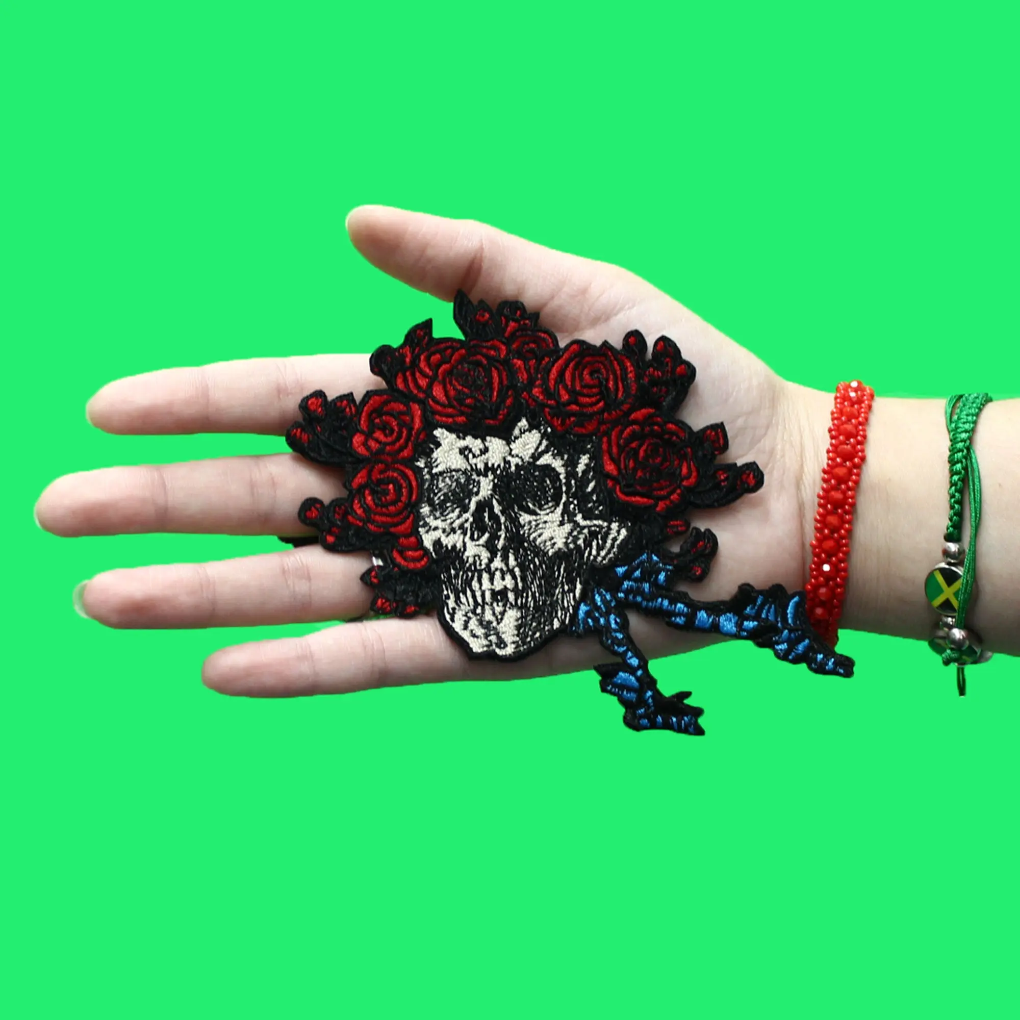 Bertha Skull Grateful Dead Patch Rock Icons Embroidered Iron On - Image 2