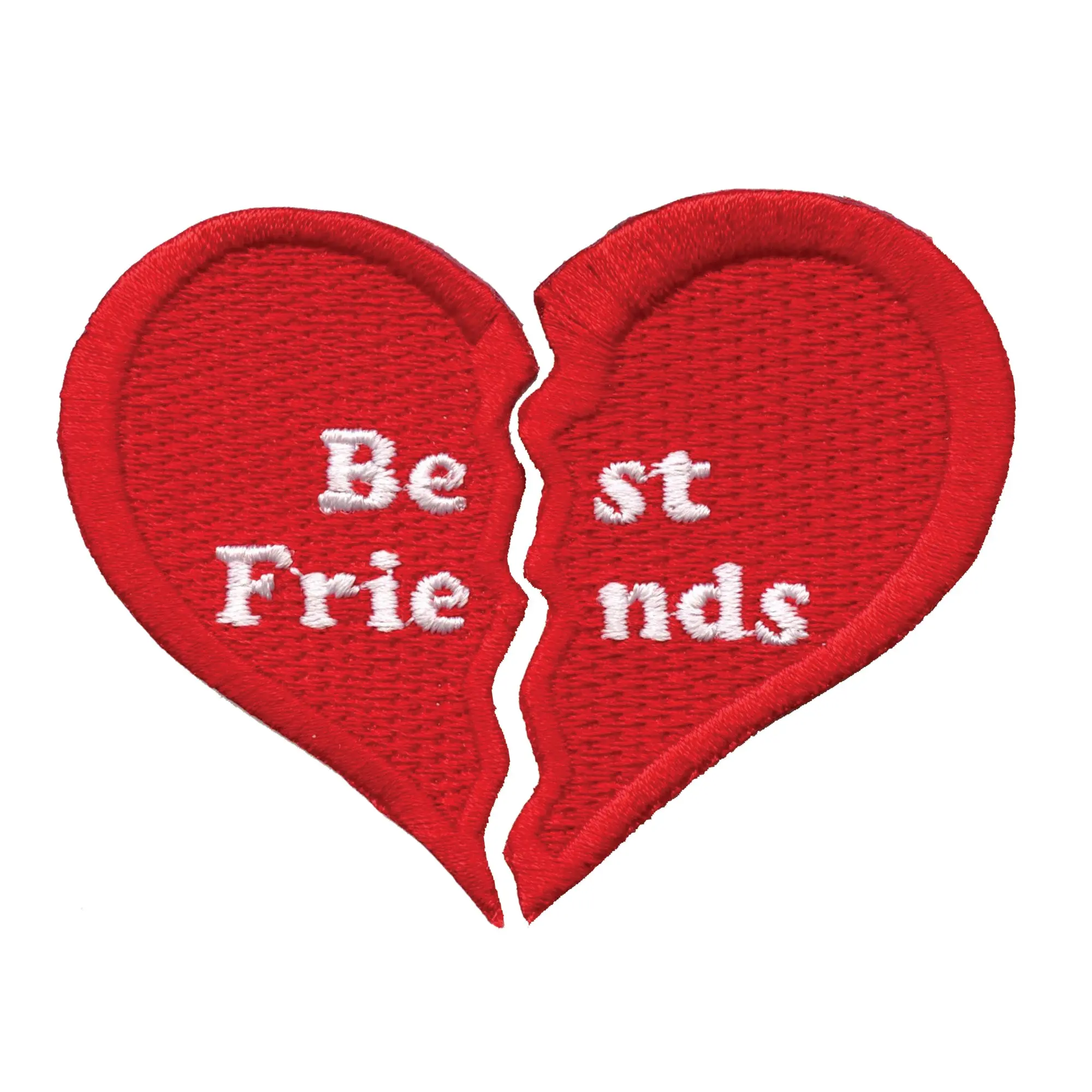 Best Friends Broken Heart Alternative Iron On Patch Set - Image 3