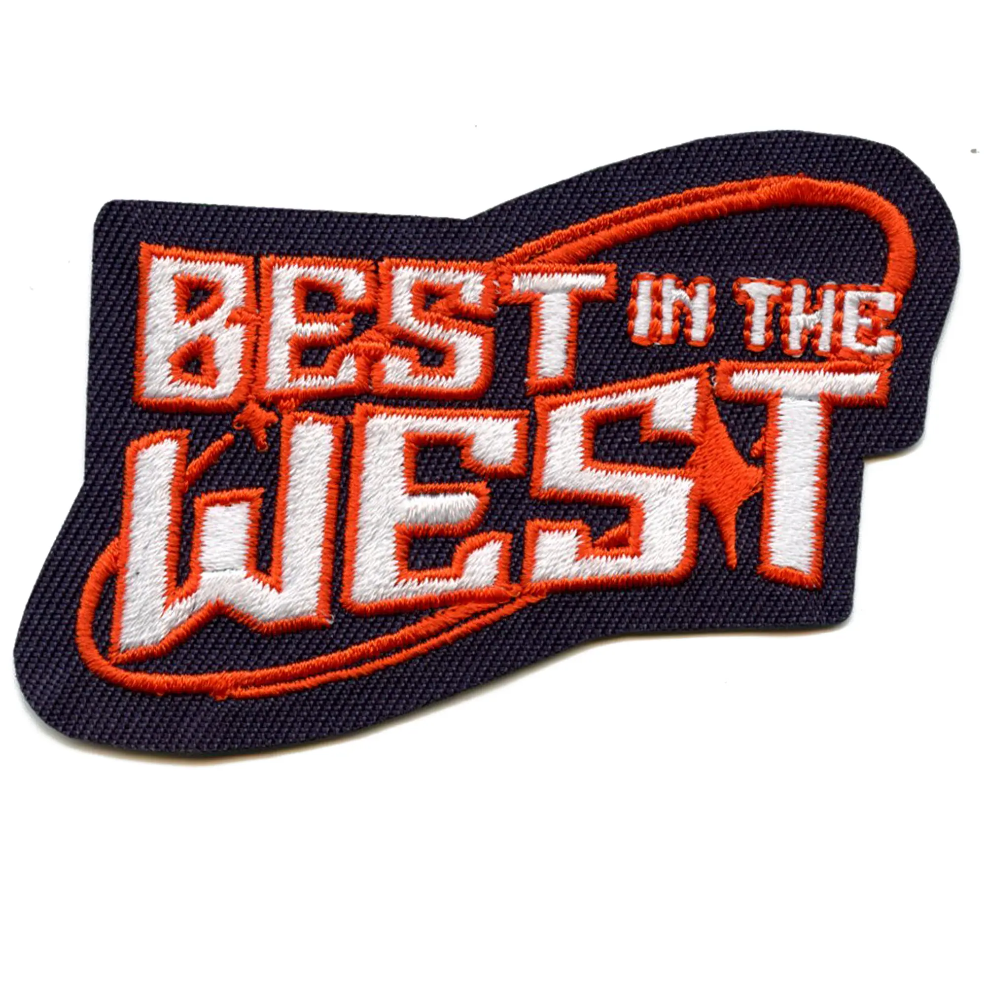 Best In The West Baseball Patch Houston Texas Embroidered Iron On