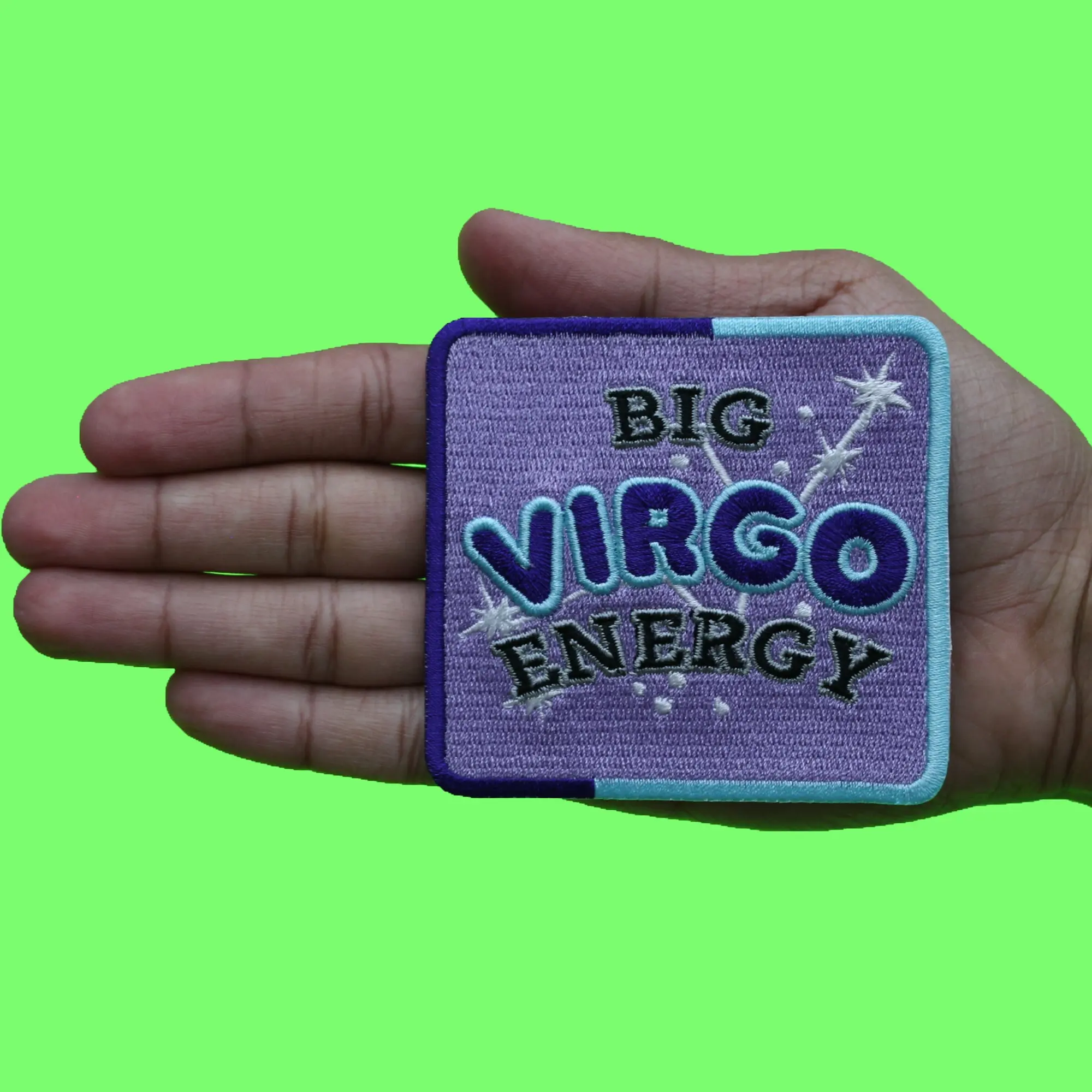 Big Virgo Energy Patch Constellation Zodiac Box Embroidered Iron On - Image 2