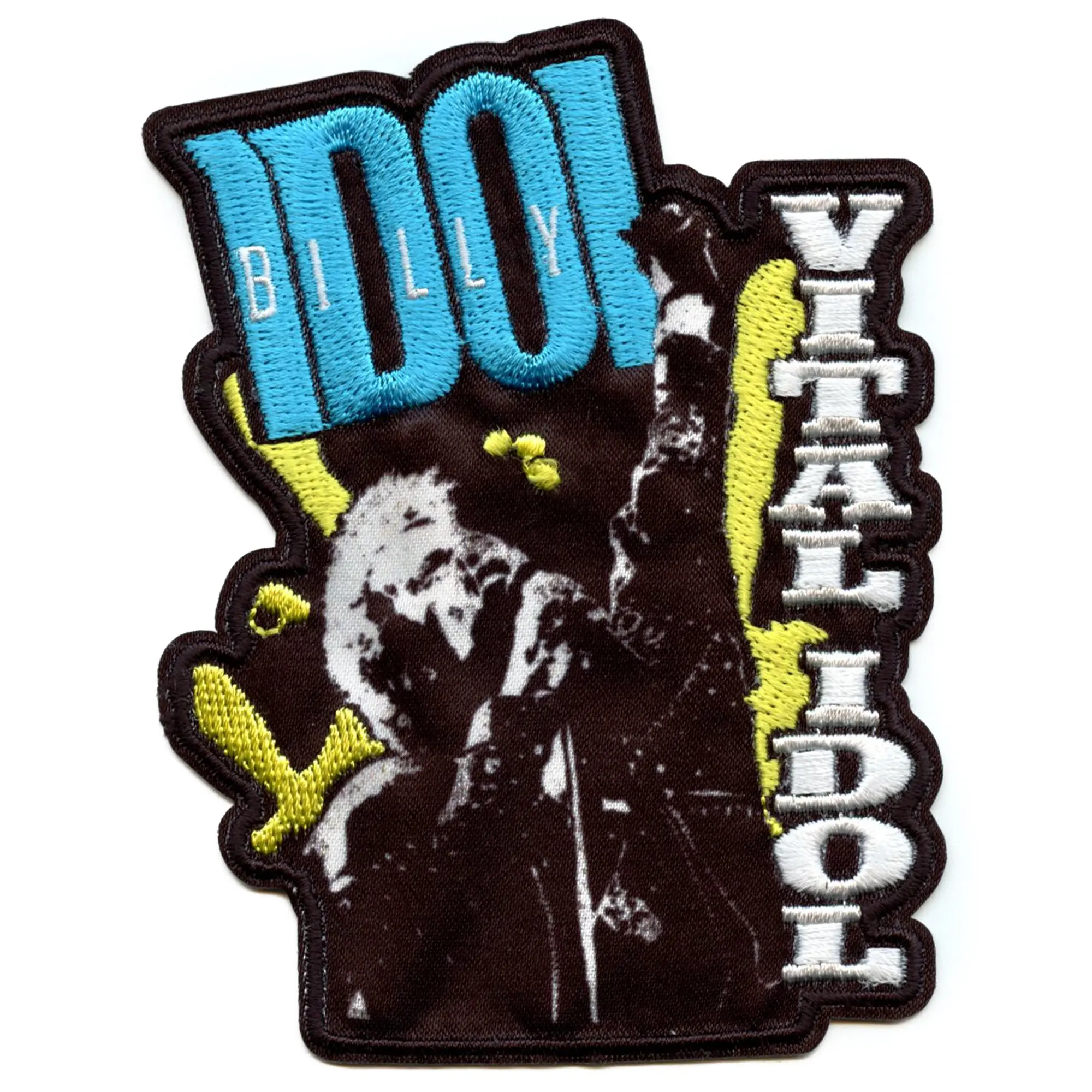 Billy Vital Idol Patch 70s Rock Icon Sublimated Embroidery Iron On