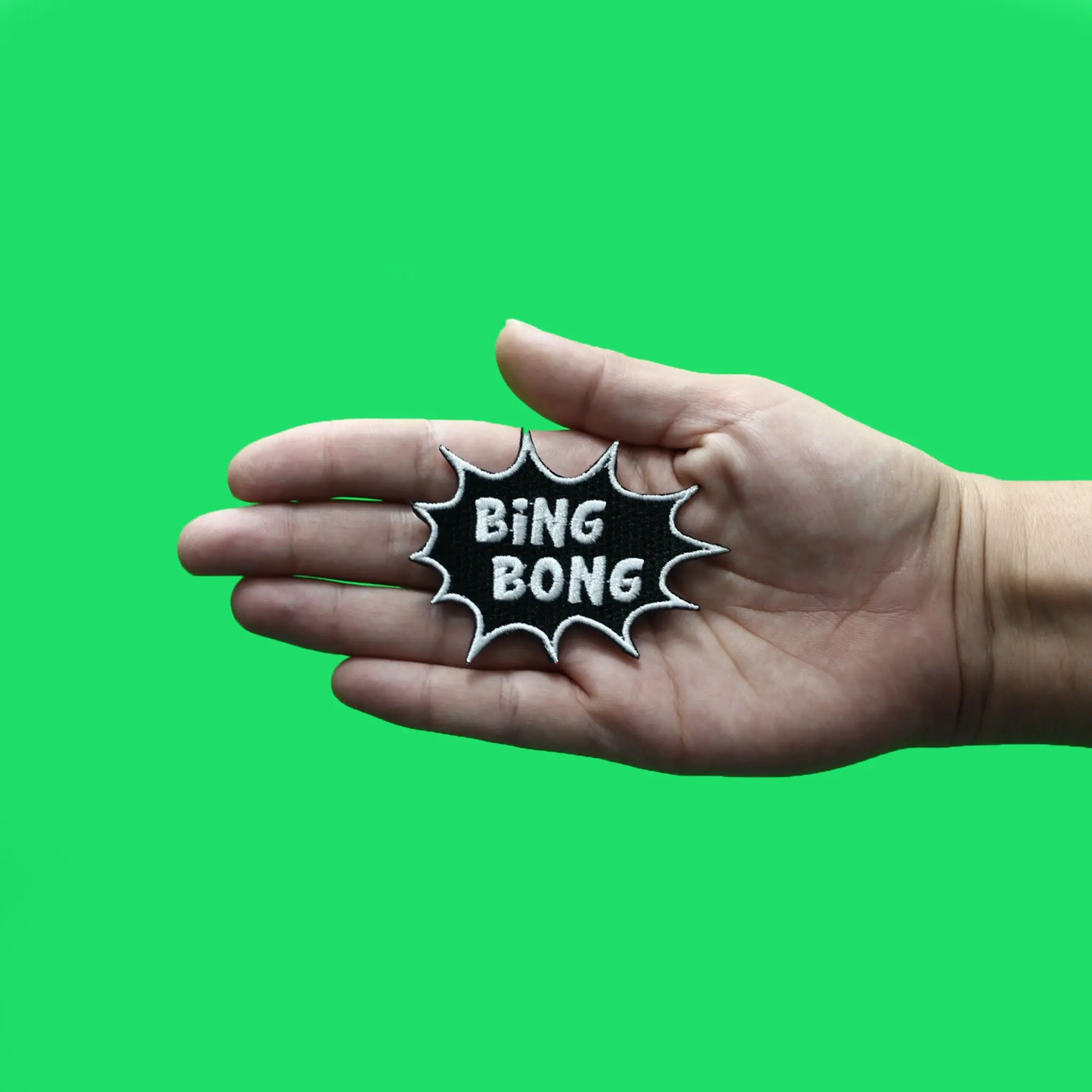 Bing Bong Patch Funny Viral Meme Embroidered Iron On - Image 2