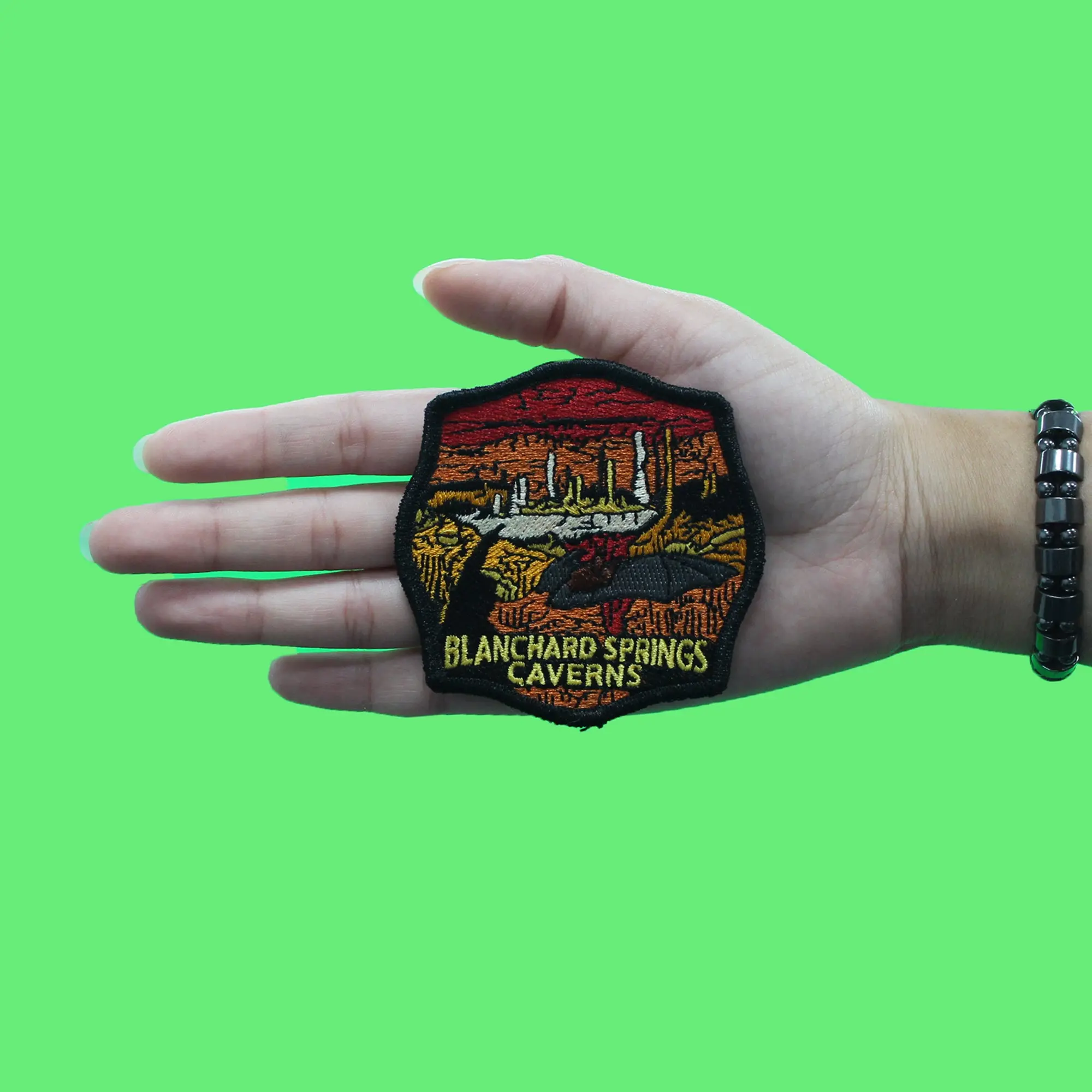 Blanchard Springs Caverns Patch Cave Forest Travel Embroidered Iron On - Image 2