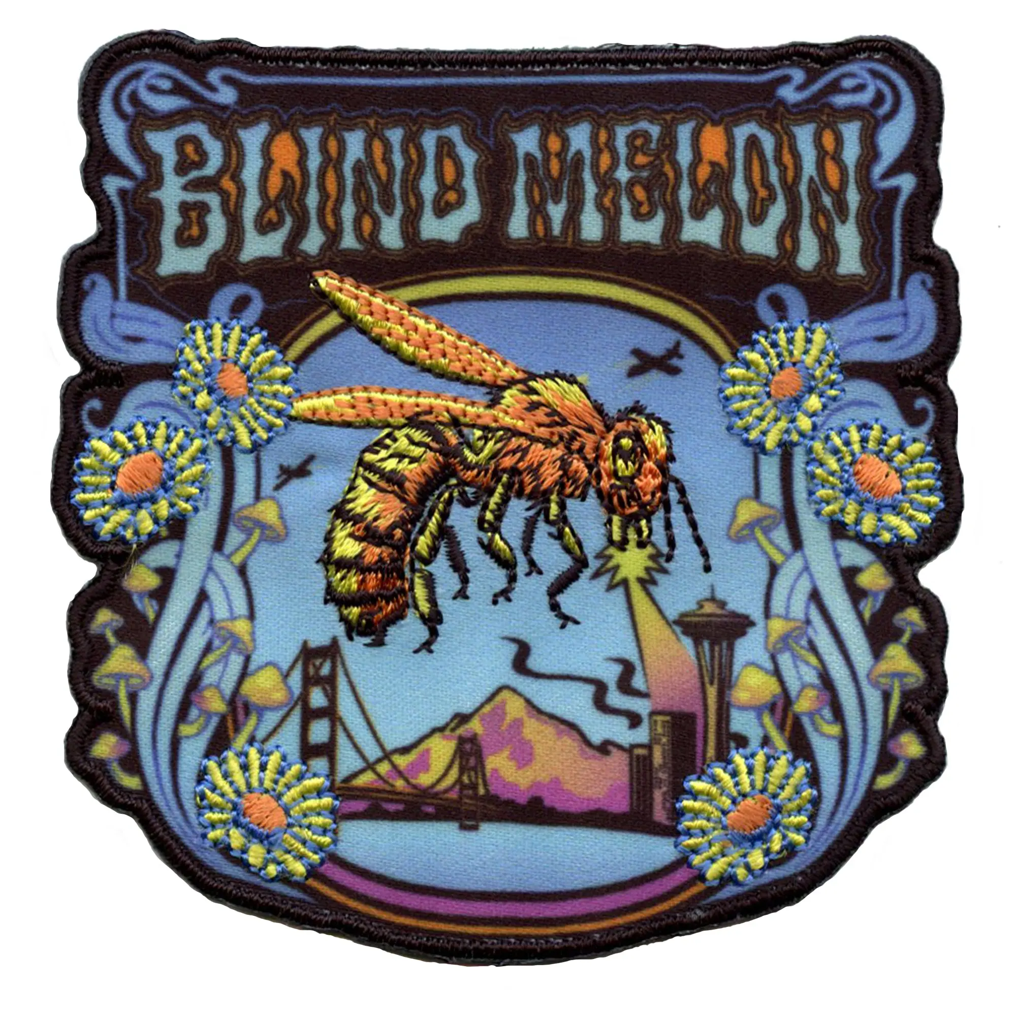 Blind Melon Bee Attack Patch Classic Rock Band Sublimation Iron On