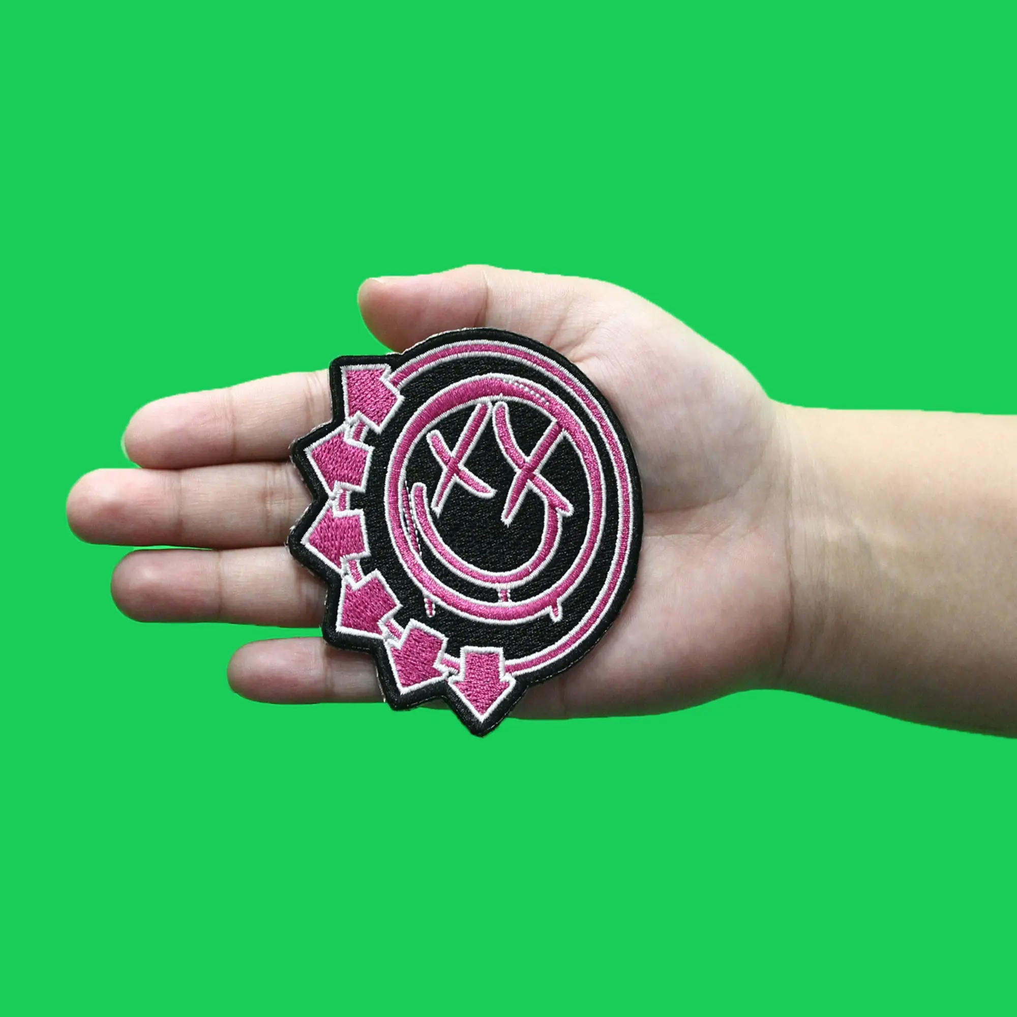 Blink-182 Smiley Album Art Patch Punk Rock Band Embroidered Iron On - Image 2