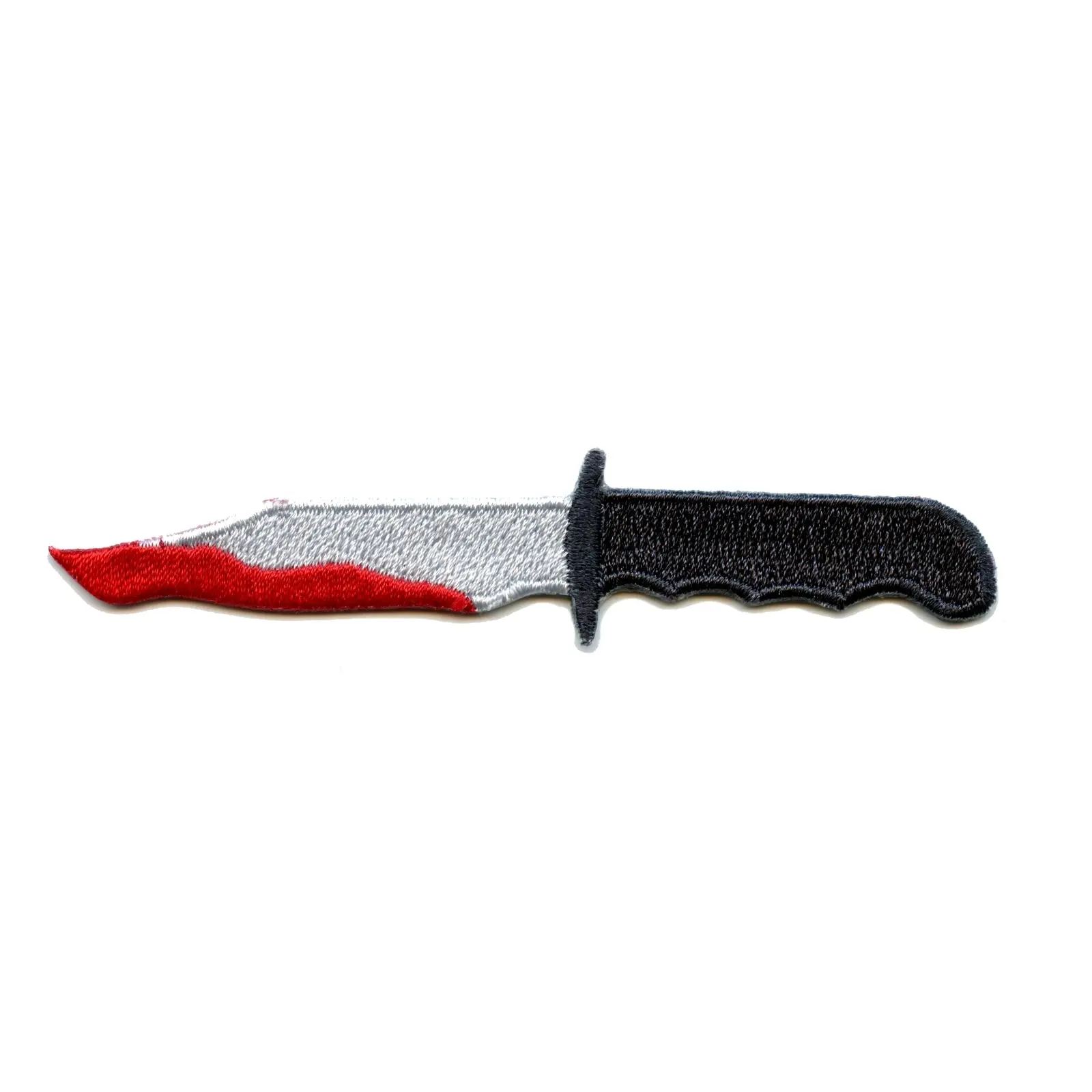 Bloody Knife Iron On Embroidered Patch