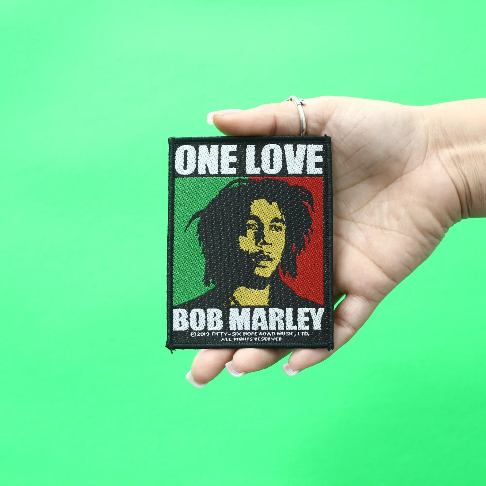 Bob Marley One Love Patch Rasta Reggae Artist Woven Sew On - Image 3