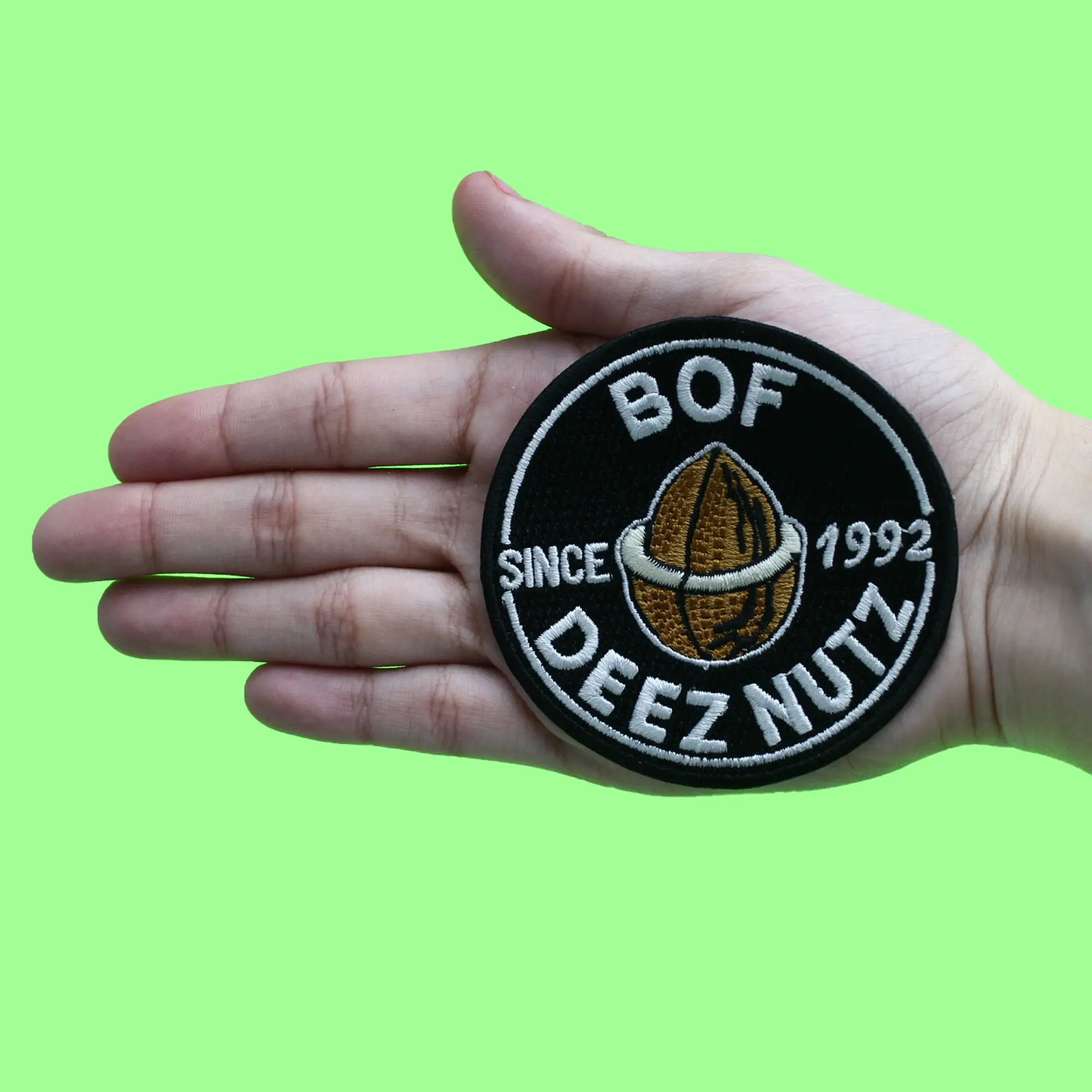 BOF Deez Nutz Patch Meme Since 1992 Embroidered Iron On - Image 2