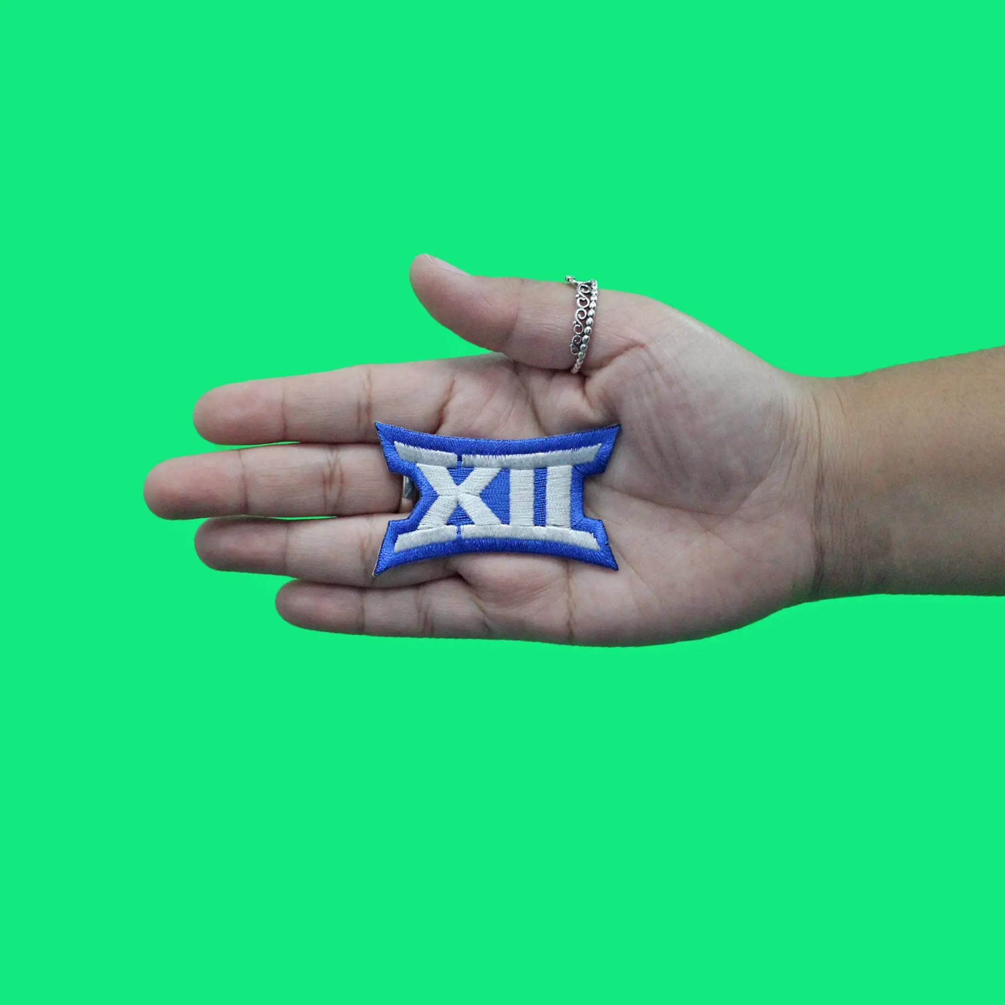 Brigham Young University Big 12 XII Conference White Blue Jersey Uniform Patch BYU - Image 3