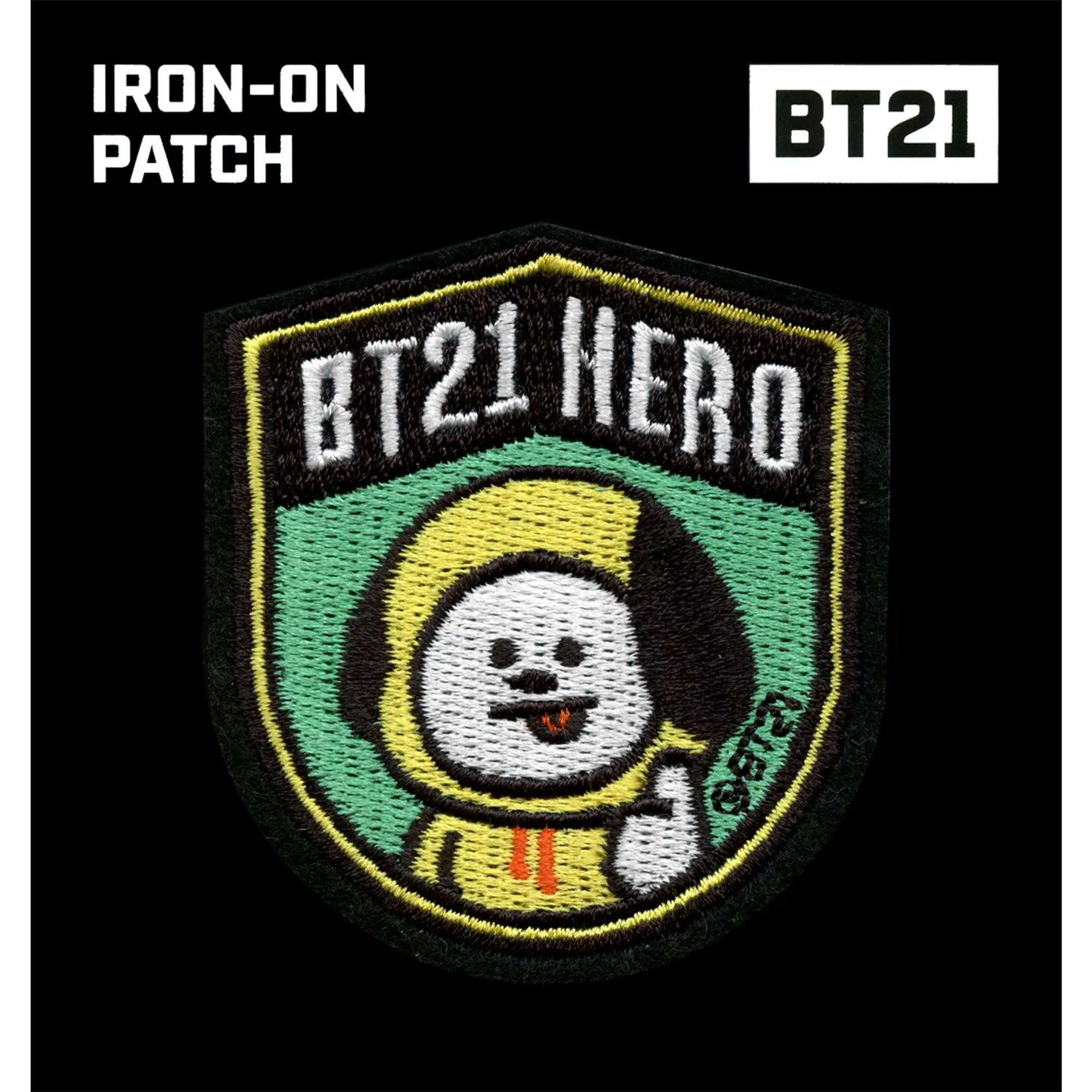 BT21 Hero Chimmy Patch BTS Jimin Embroidered Iron On - Image 2