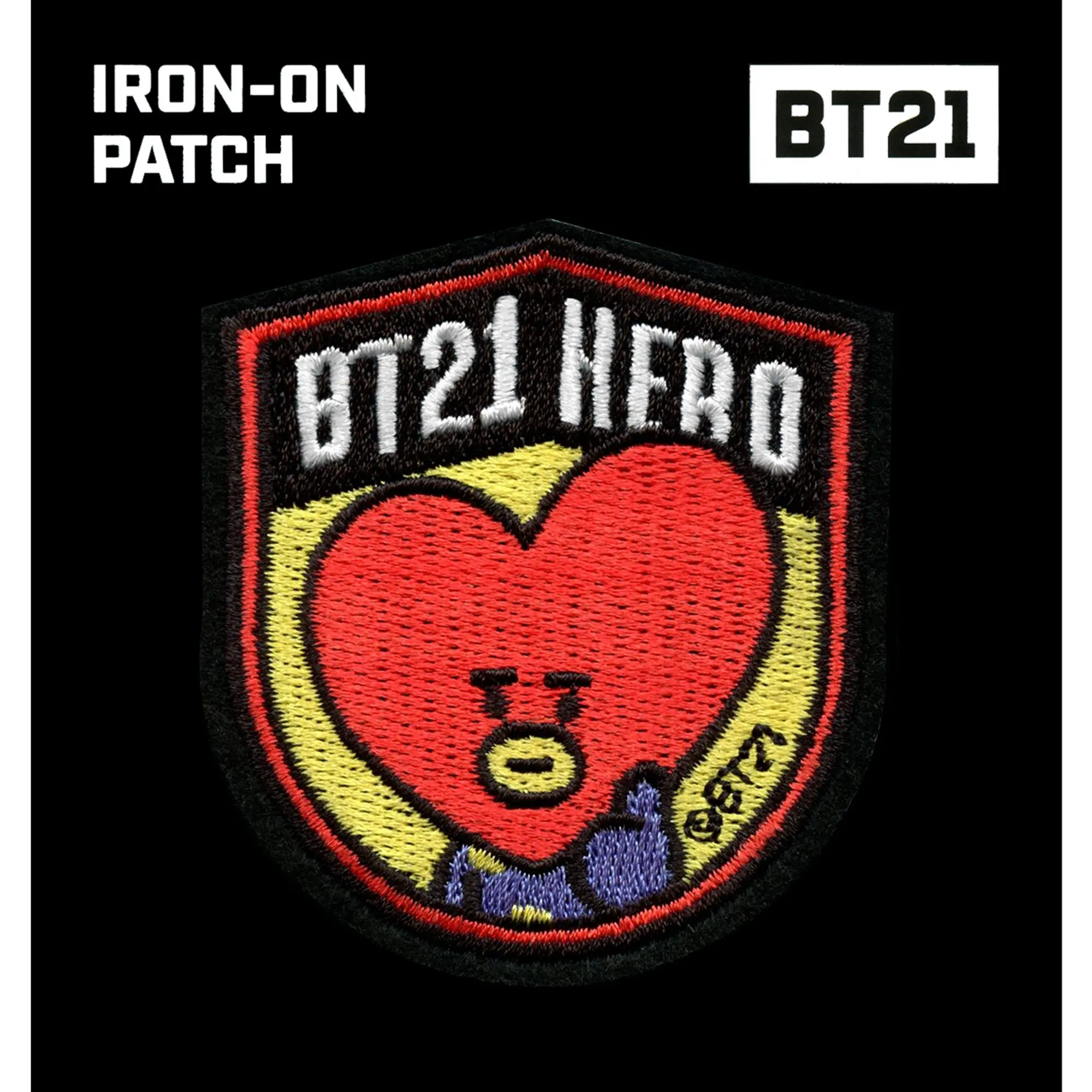 BT21 Hero Tata Patch BTS V Embroidered Iron On - Image 2