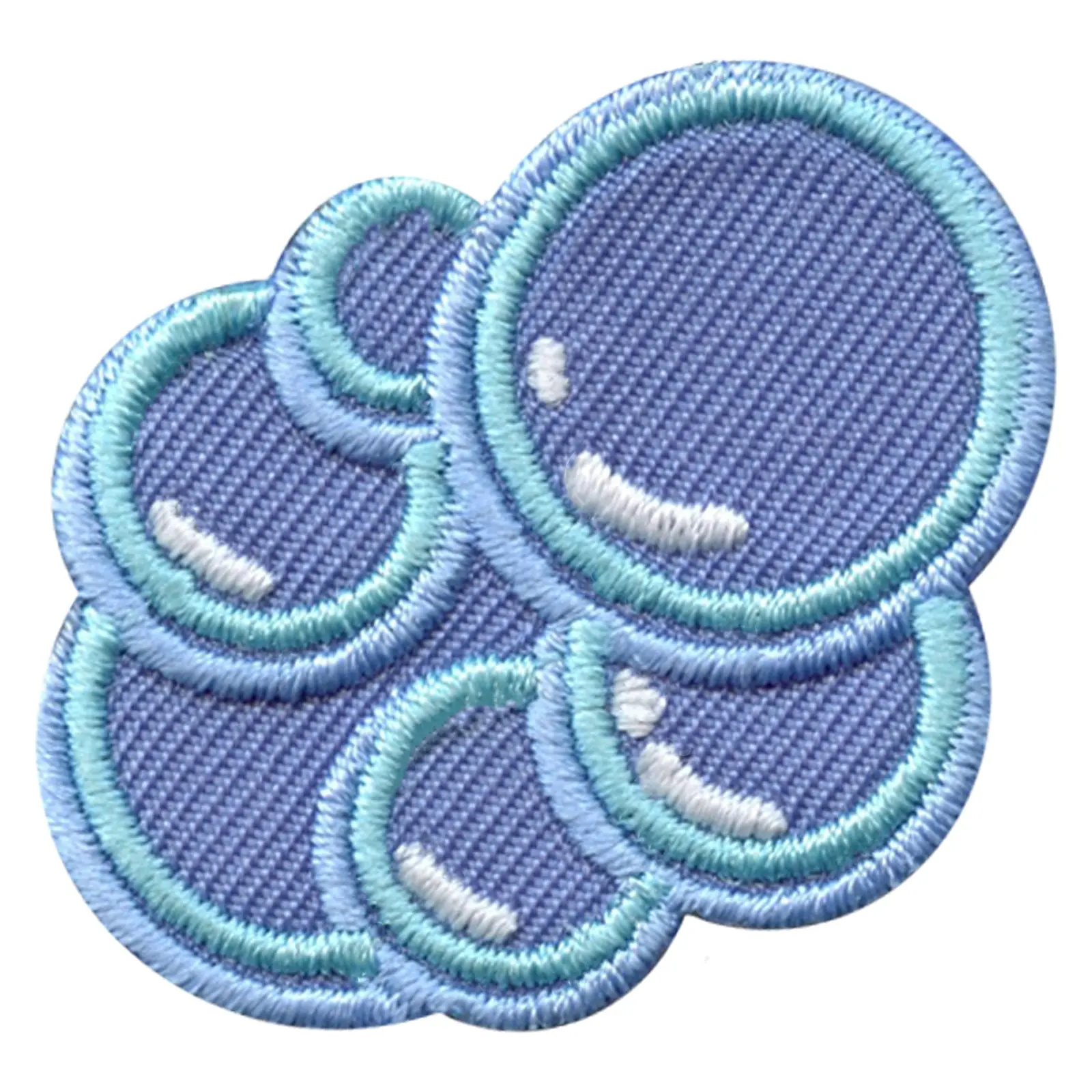 Bubbles Embroidered Iron On Patch