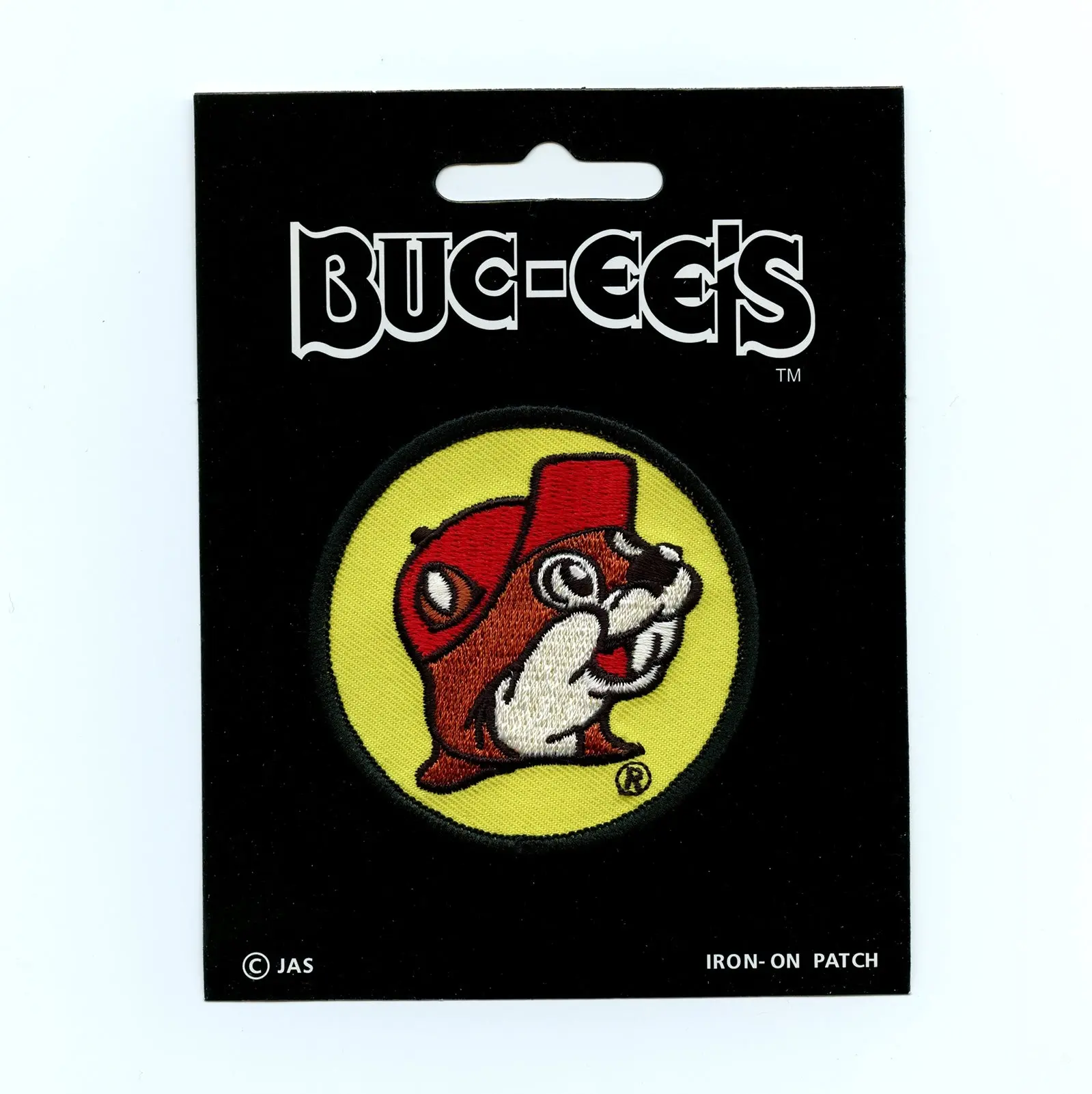 Buc-ee's Beaver Round Logo Embroidered Iron-on Patch