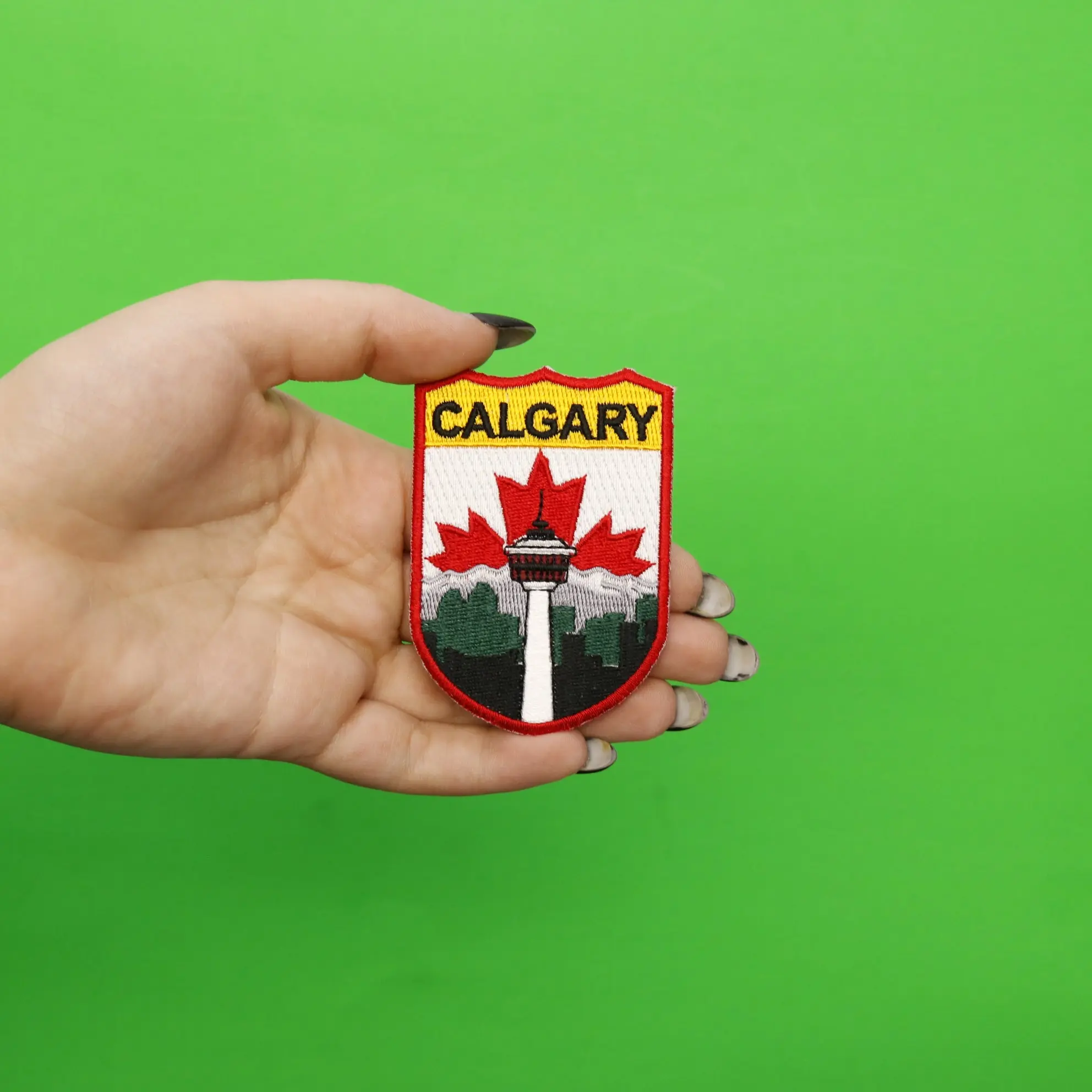 Calgary Canada Shield Emroidered Iron on Patch - Image 2