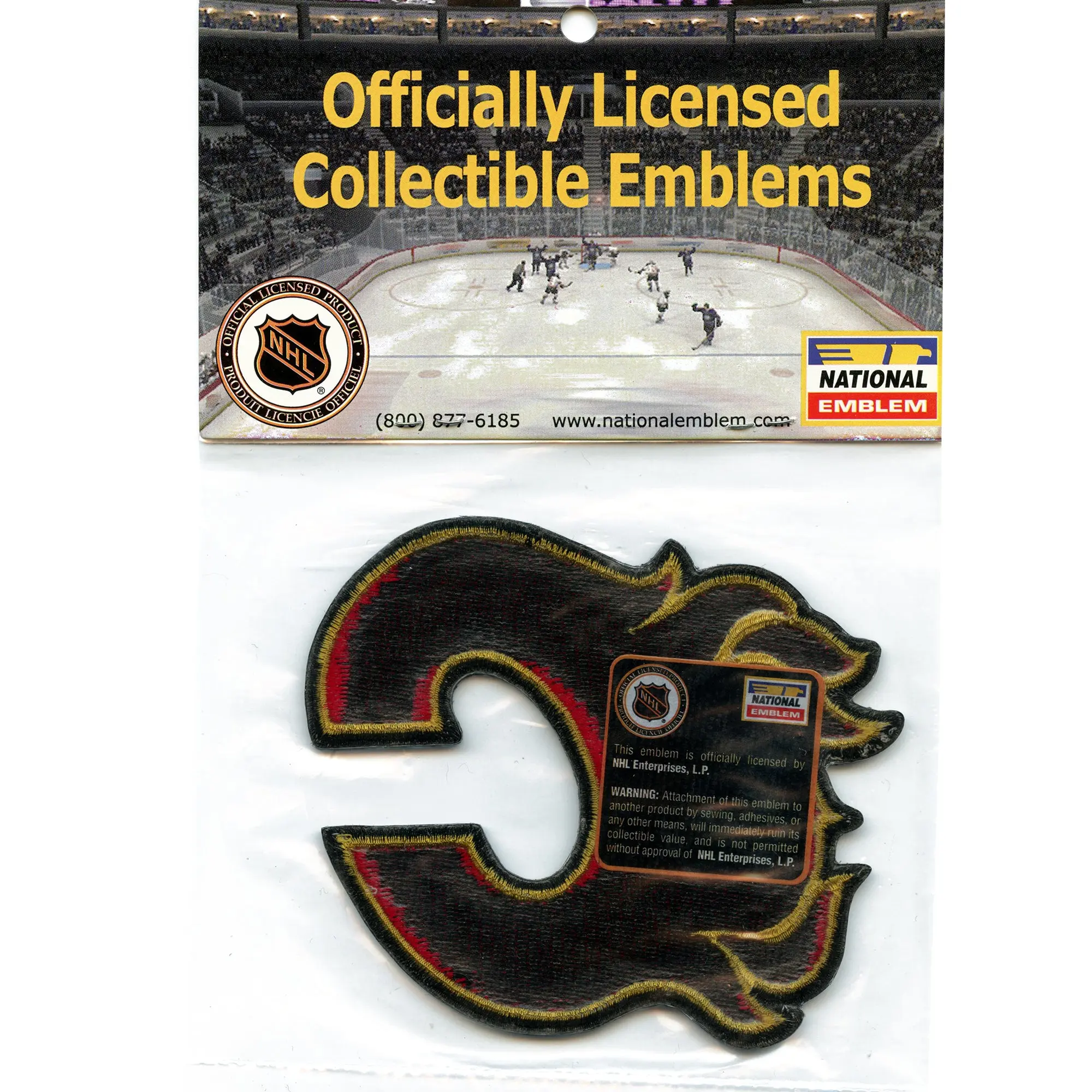 Calgary Flames Primary Team Logo Embroidered Patch - Image 3