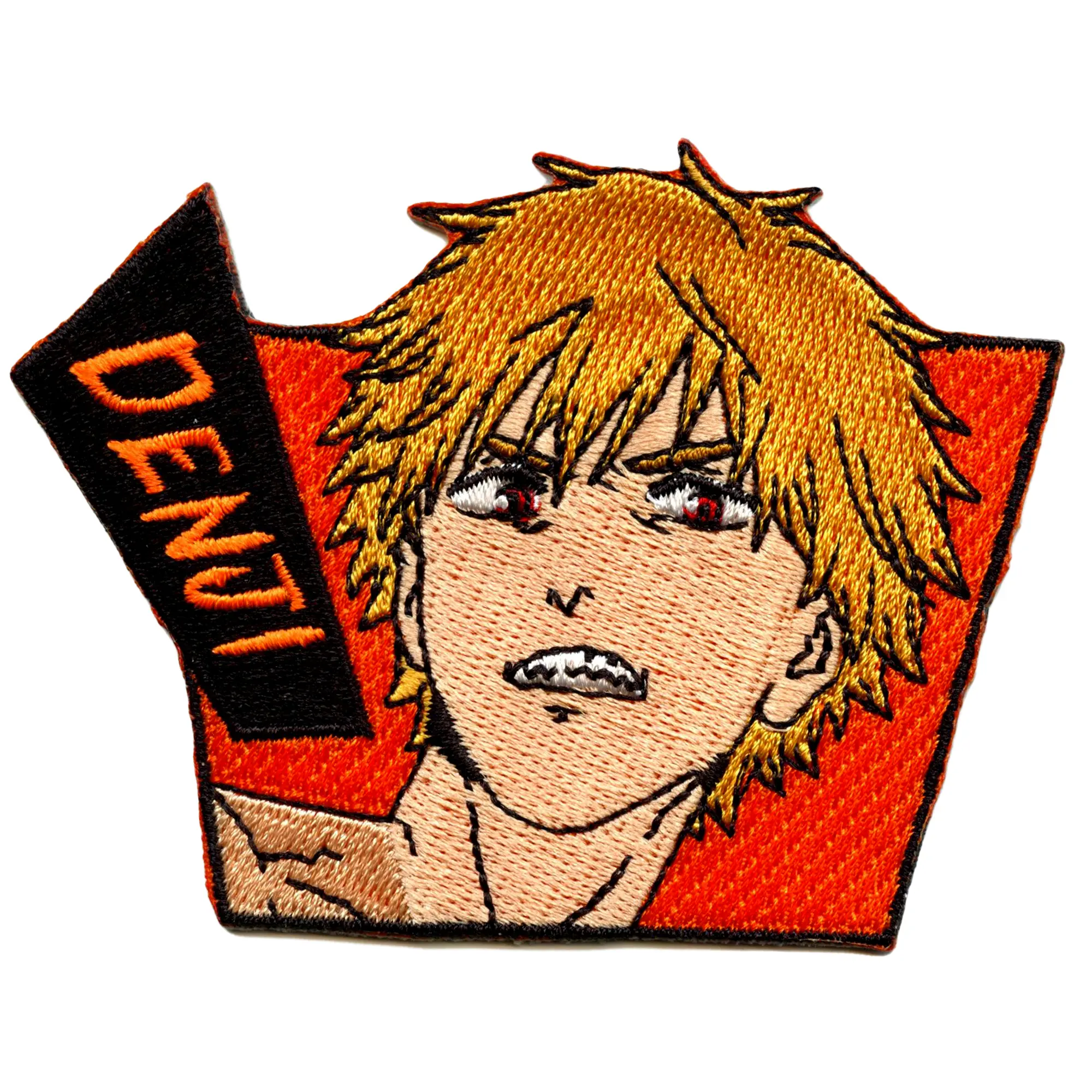 Chainsaw Man Denji Script Patch Shonen Action Manga  Embroidered Iron On