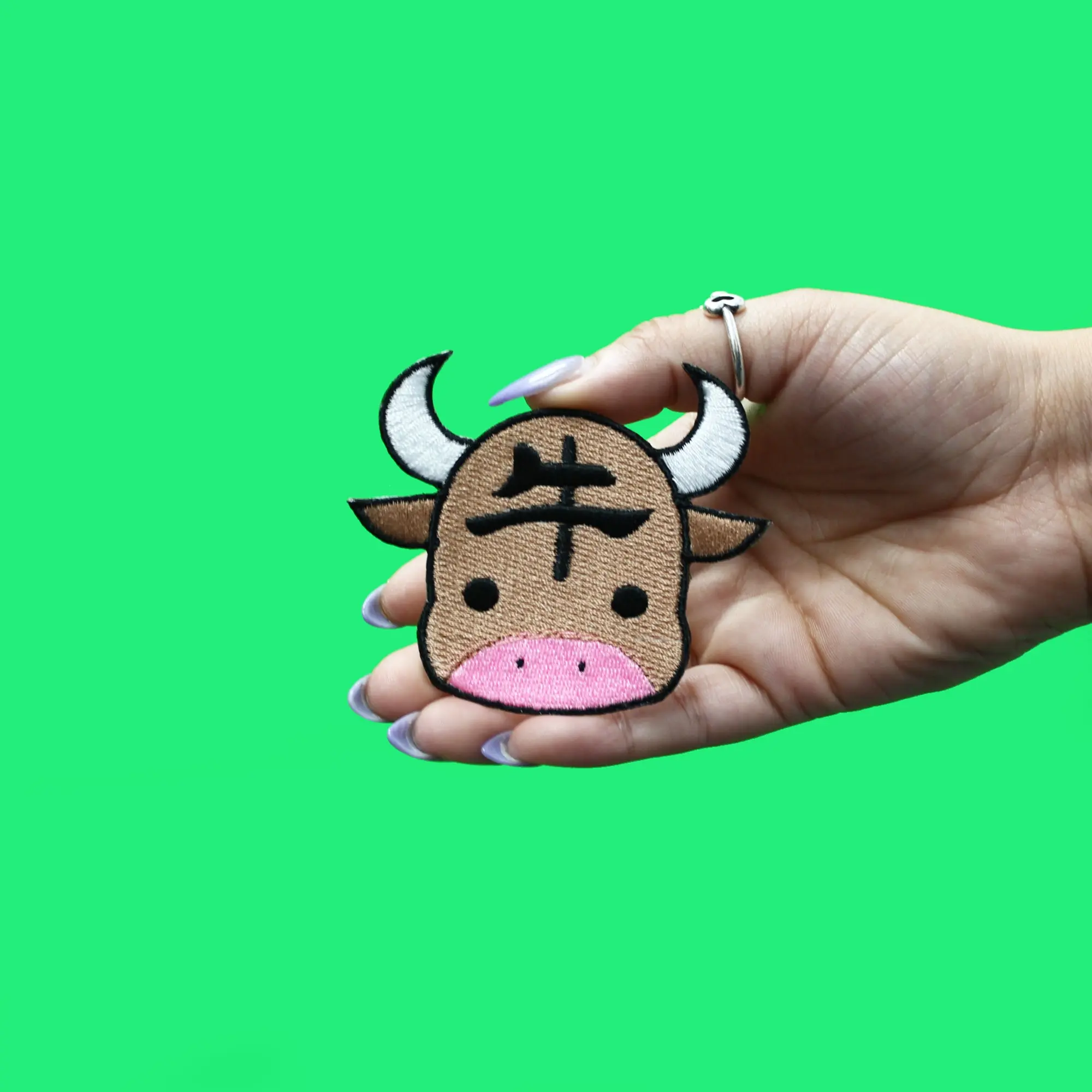 Chinese Zodiac Patch Ox Embroidered Iron On - Image 2