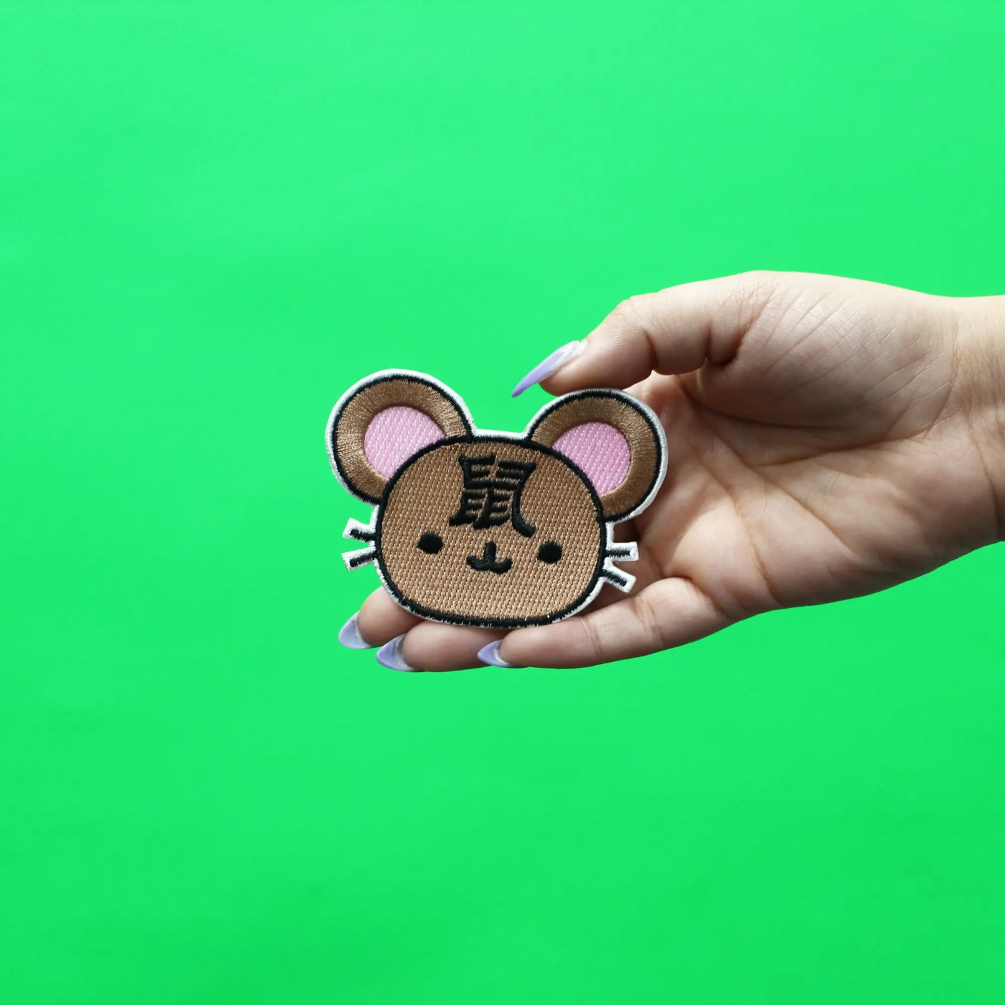 Chinese Zodiac Patch Rat Embroidered Iron On - Image 2