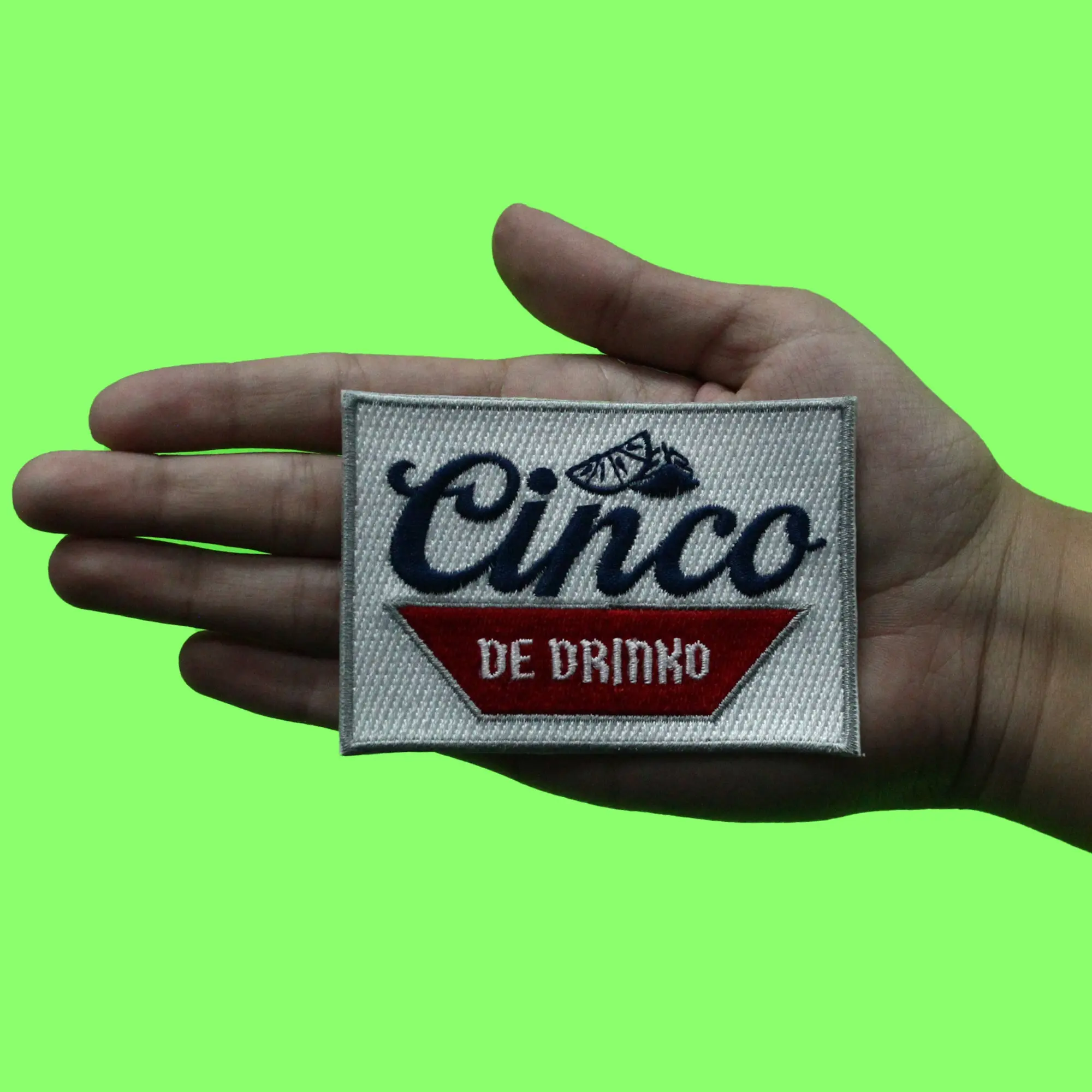 Cinco de Drinko Patch Holiday Liquor Drink Embroidered Iron On - Image 2