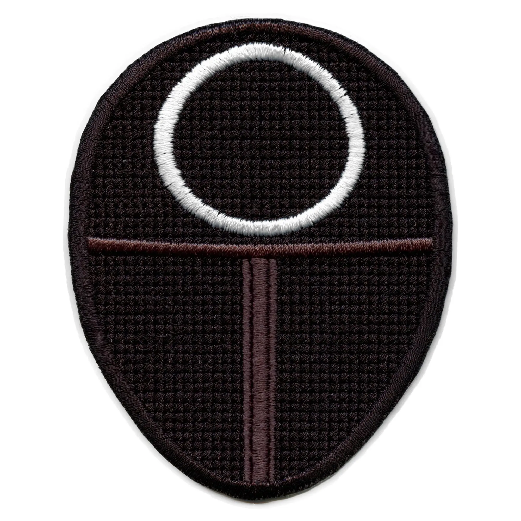 Circle Worker Mask Patch Survival Game Embroidered Iron On