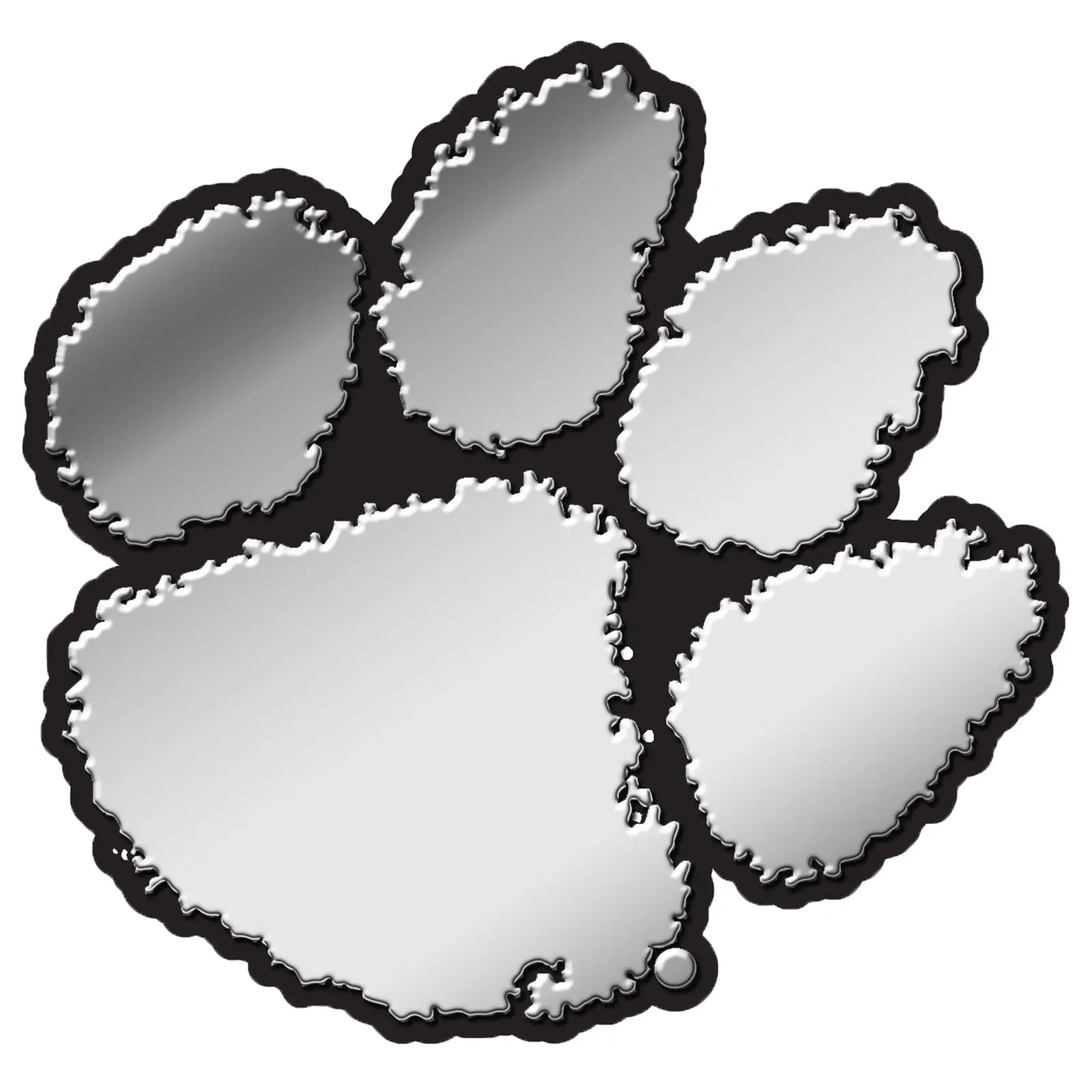 Clemson Tigers Chrome Finished Plastic Auto Emblem