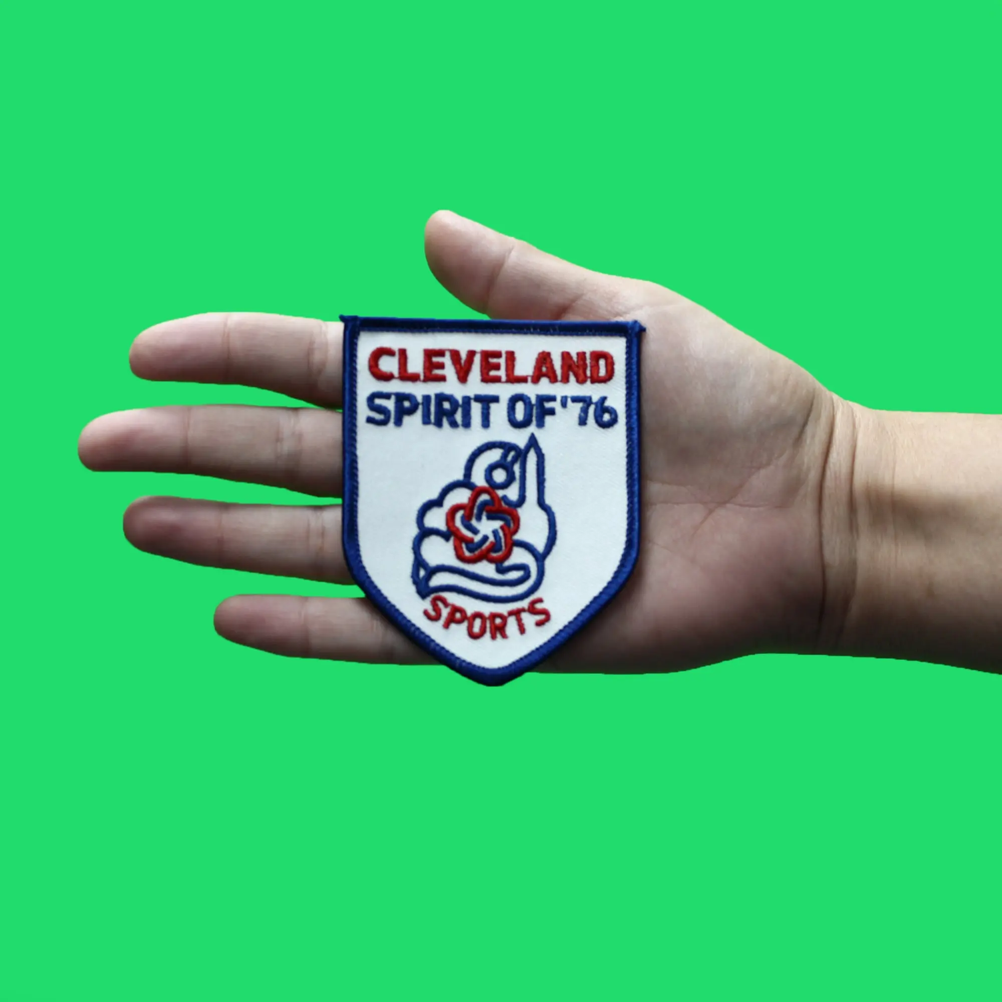 Cleveland Indians MLB Spirit of '76 Rare Bicentennial Commemorative Jersey Patch - Image 2