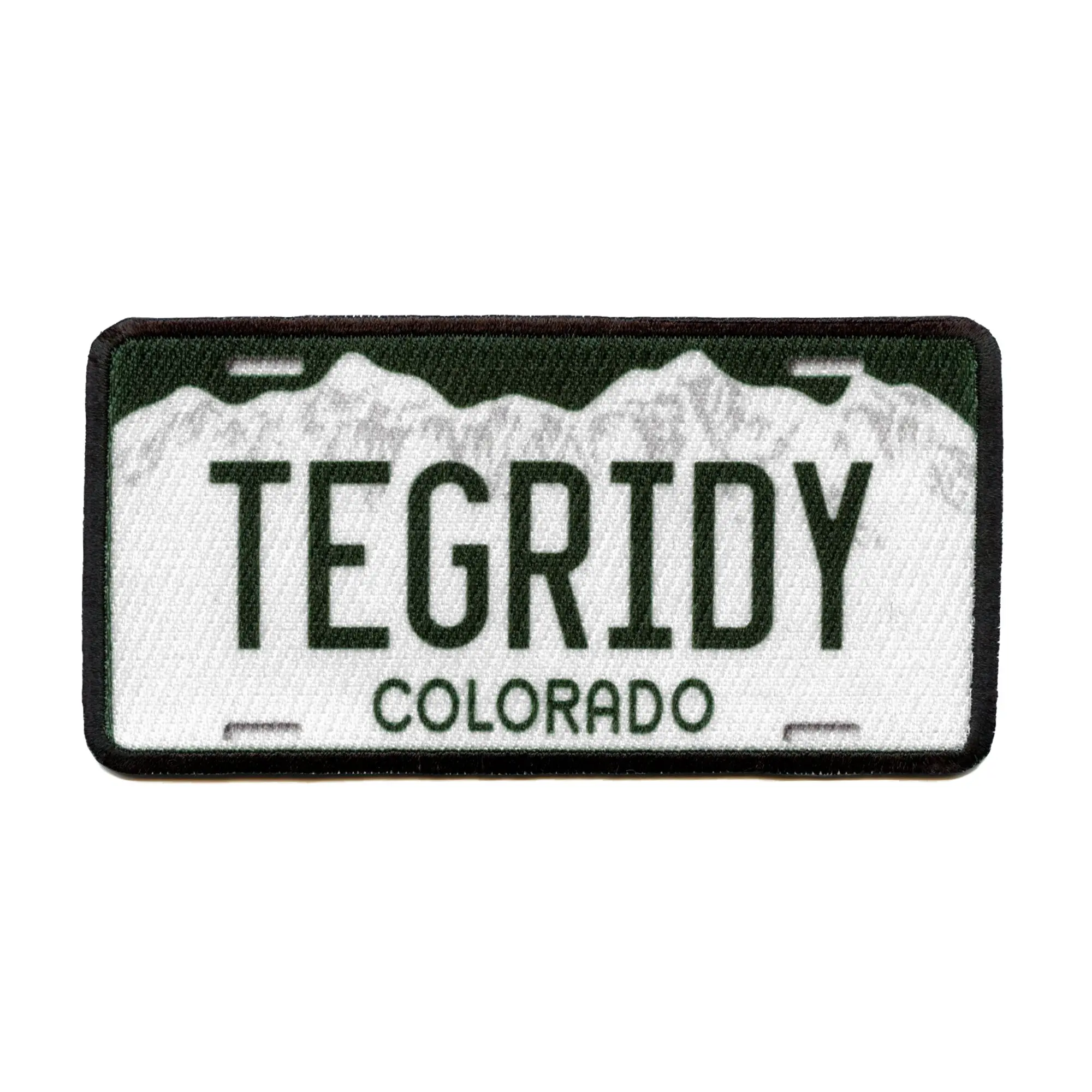 Colorado Tegridy License Plate Patch Centennial State Sublimated Iron On