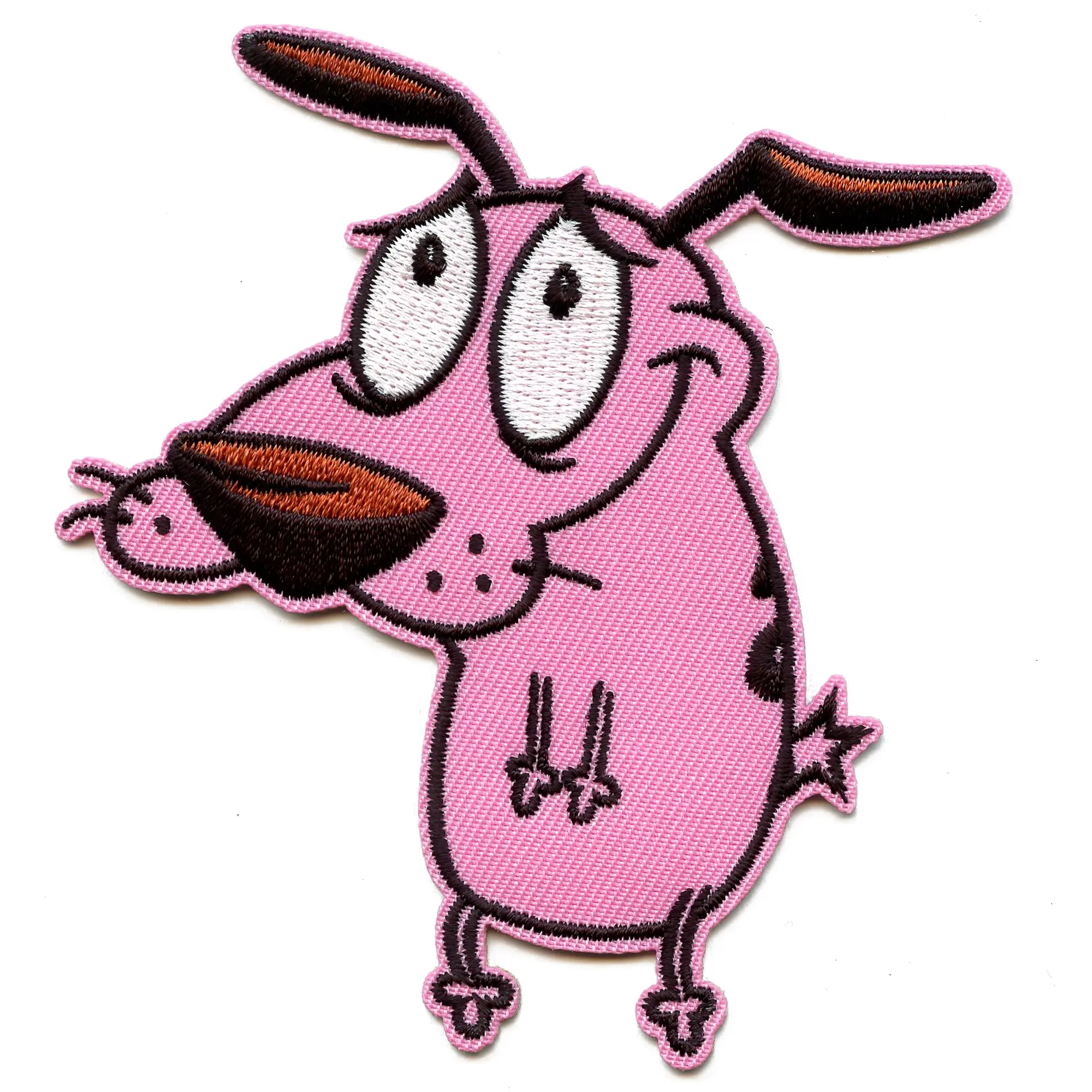 Courage the Cowardly Dog Patch Cartoon TV Show Character Embroidered Iron-On