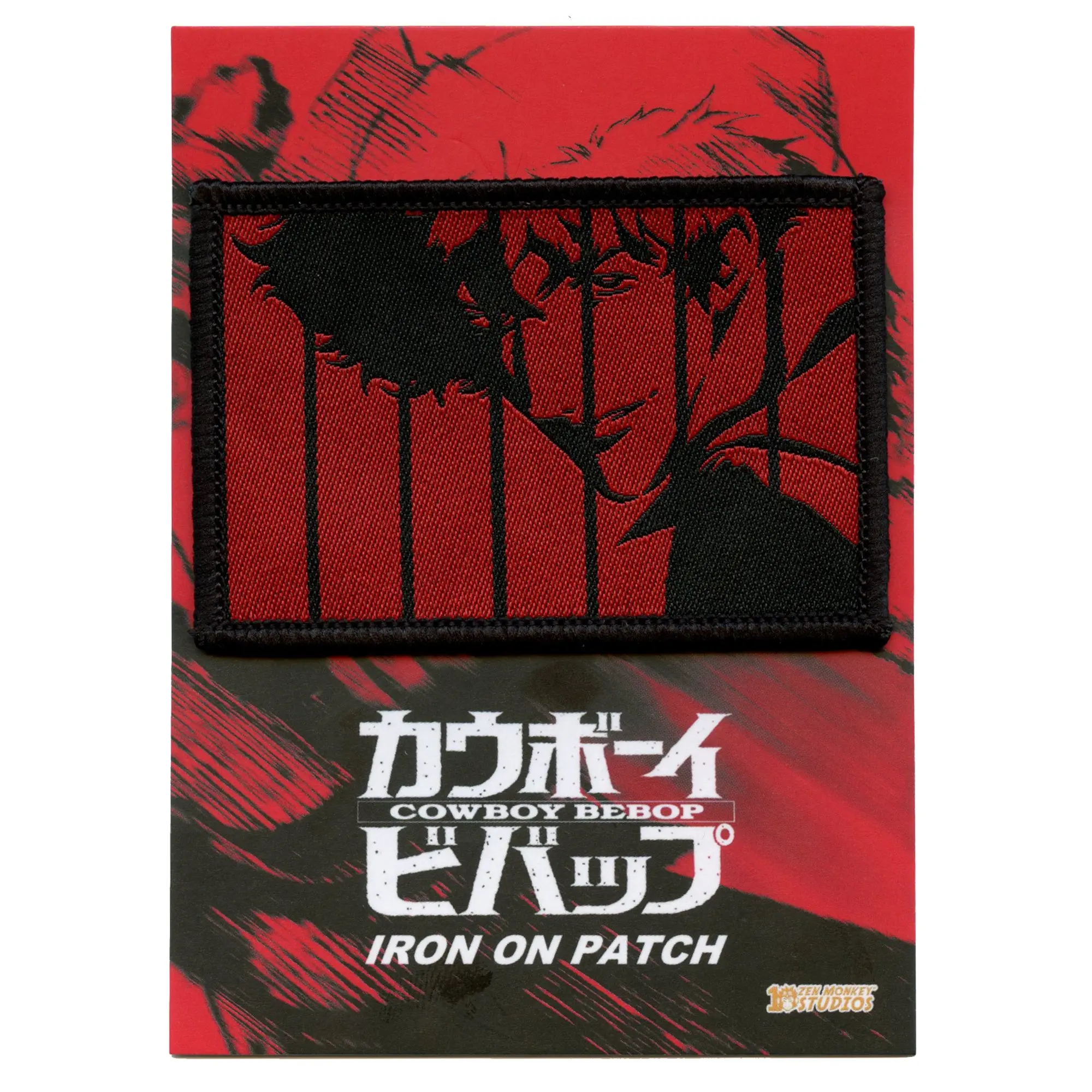 Cowboy Bebop Spike Red Patch Anime Bounty Western Woven Iron On - Image 2